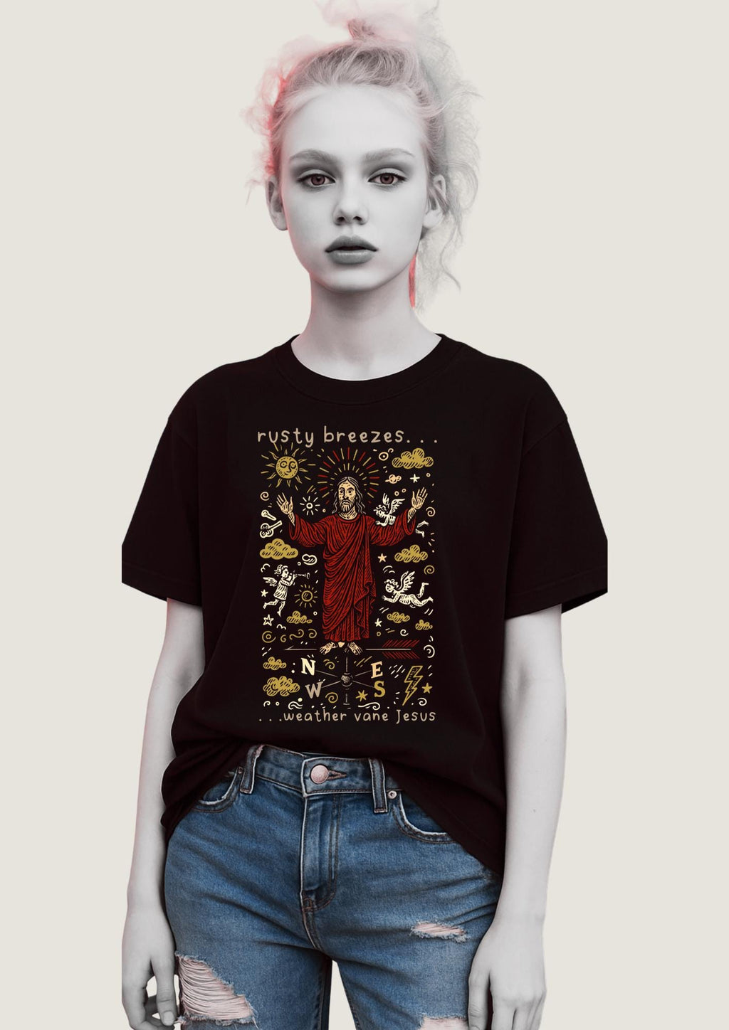 Rusty Breezes Weather Vane Jesus | Free Shipping | 10% Off 2 Tees · 25% Off 3