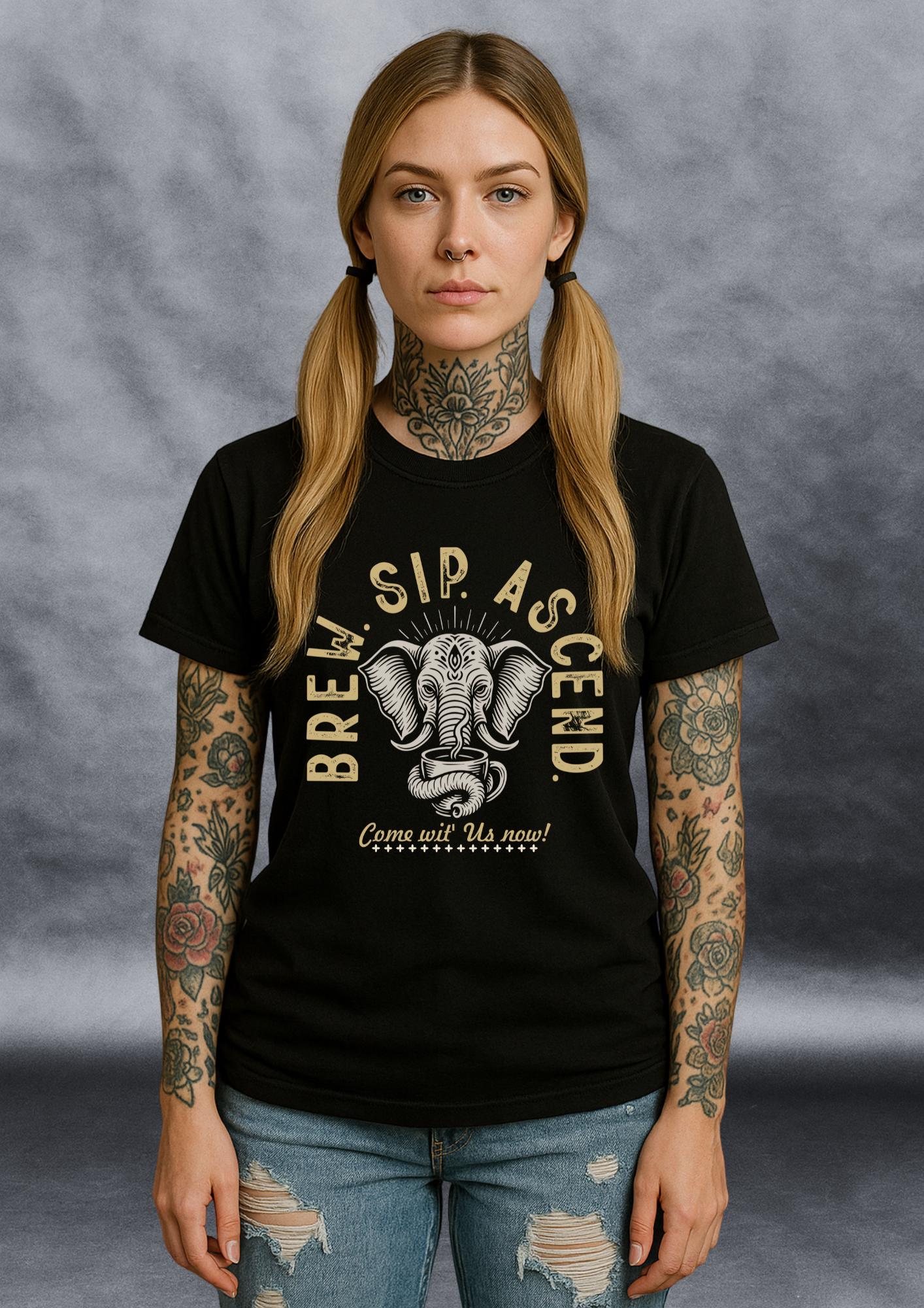 Brew Sip Ascend Coffee Cult | Free Shipping | 10% Off 2 Tees · 25% Off 3