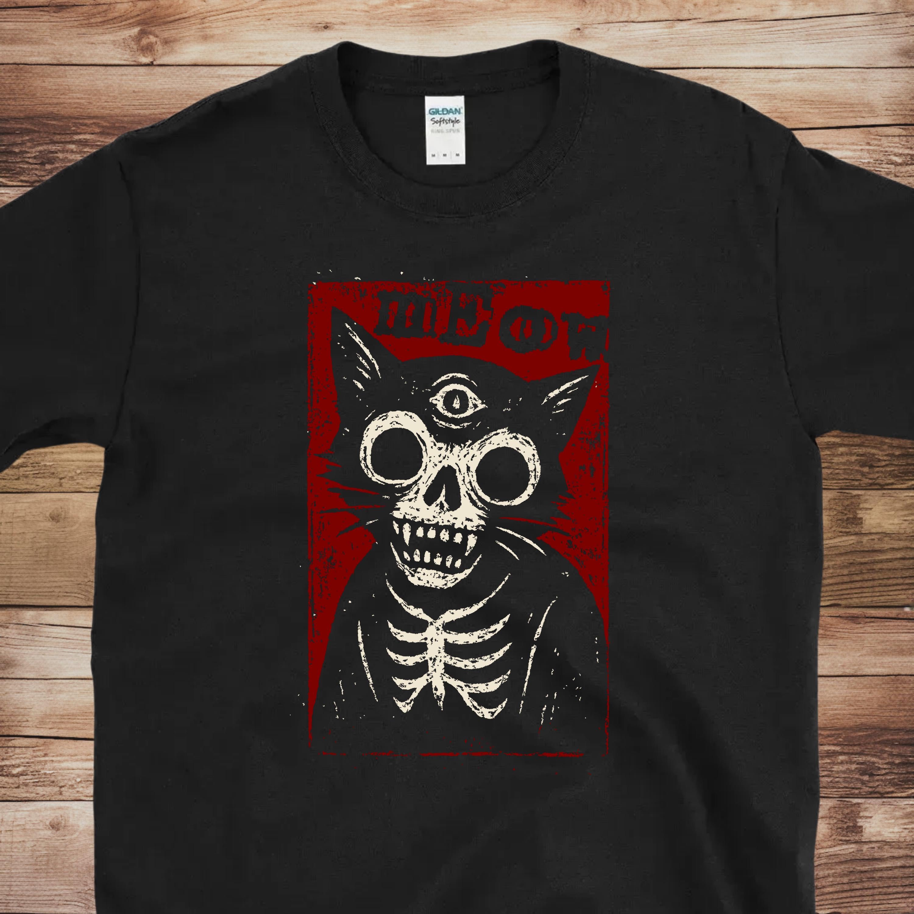 Third Eye Skeleton Cat | Free Shipping | 10% Off 2 Tees · 25% Off 3