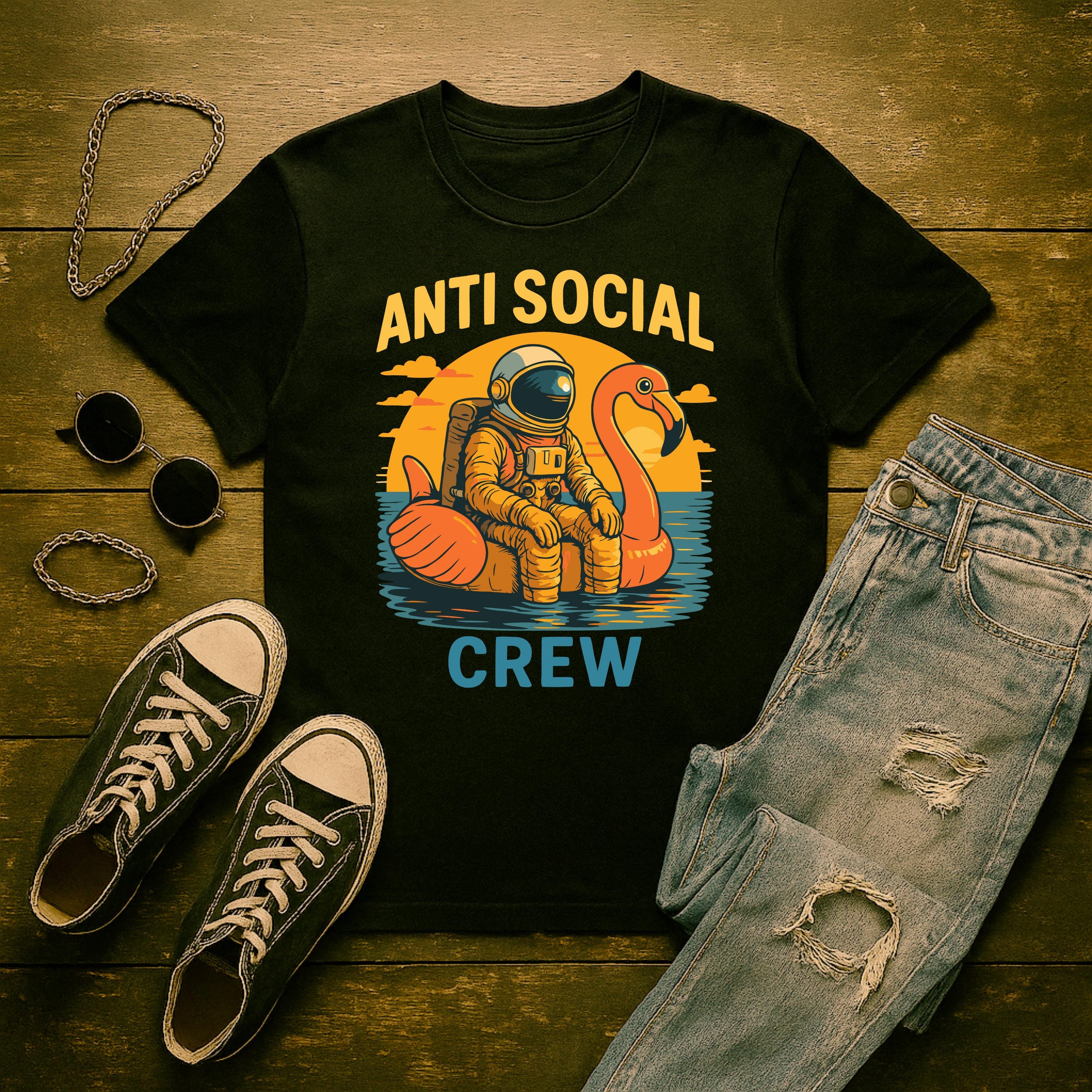 Anti Social Crew Astronaut | Free Shipping | 10% Off 2 Tees · 25% Off 3