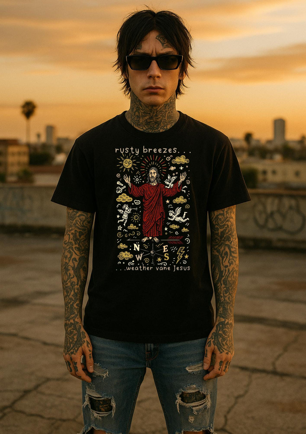 Rusty Breezes Weather Vane Jesus | Free Shipping | 10% Off 2 Tees · 25% Off 3