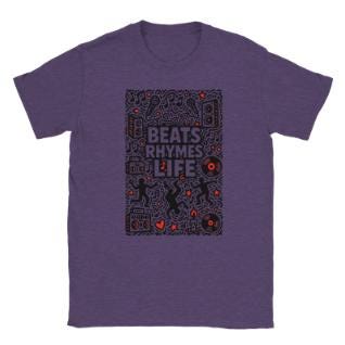 Beats Rhymes Life Doodle | Free Shipping | 10% Off 2 Tees · 25% Off 3