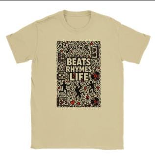 Beats Rhymes Life Doodle | Free Shipping | 10% Off 2 Tees · 25% Off 3