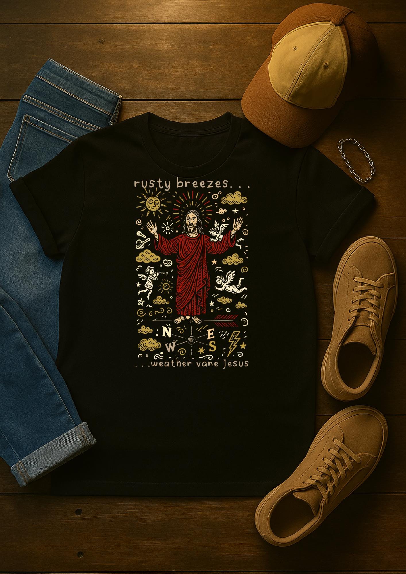Rusty Breezes Weather Vane Jesus | Free Shipping | 10% Off 2 Tees · 25% Off 3
