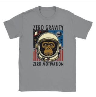 Vintage Monkey in Space Helmet | Free Shipping | 10% Off 2 Tees · 25% Off 3