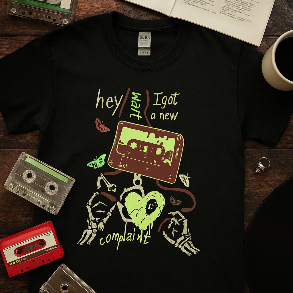 Hey Wait Complaint Cassette Shirt | Free Shipping | 10% Off 2 Tees · 25% Off 3