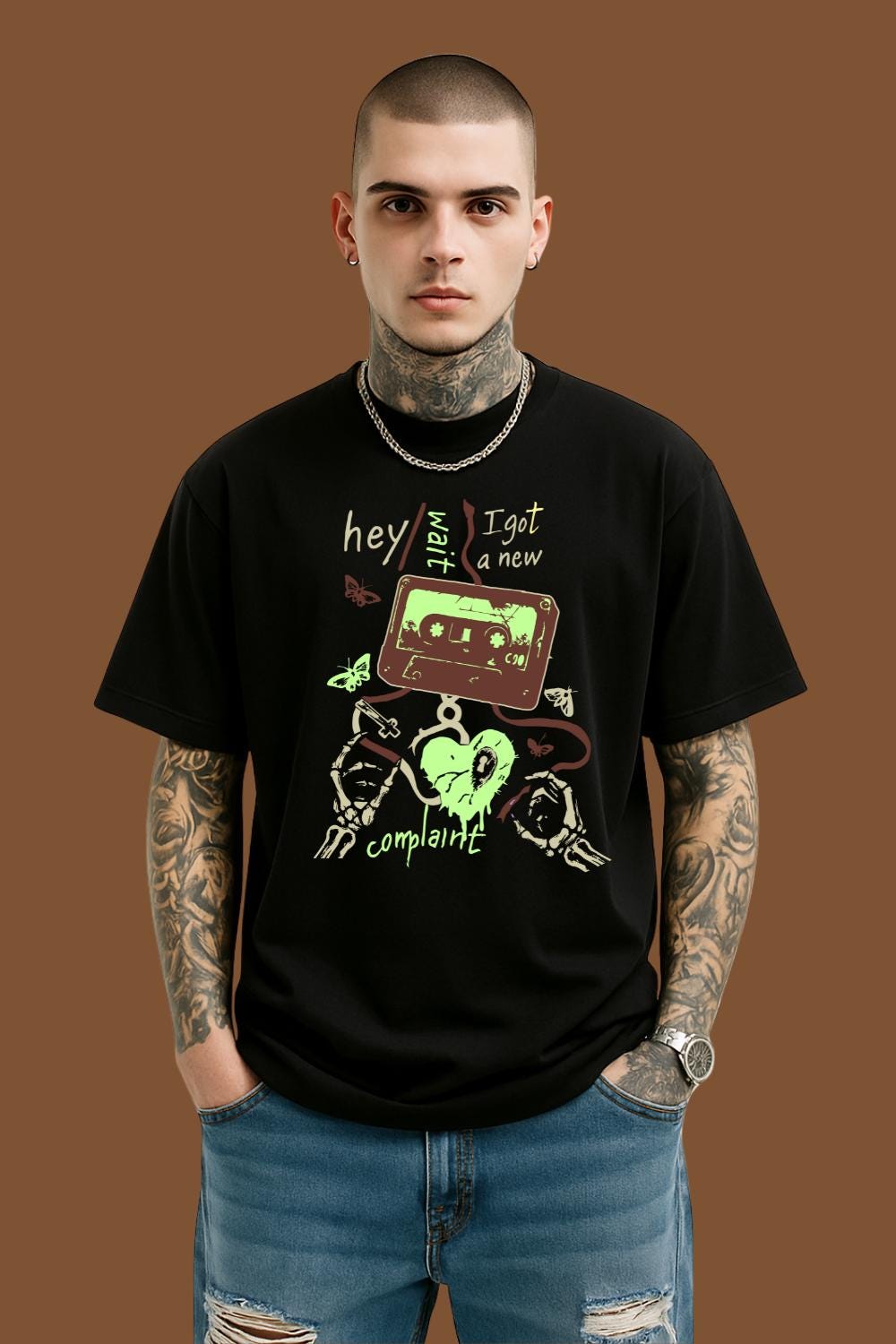 Hey Wait Complaint Cassette Shirt | Free Shipping | 10% Off 2 Tees · 25% Off 3