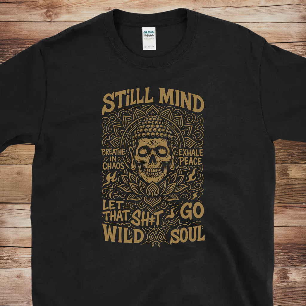 Still Mind Skull Buddha Tee | Free Shipping | 10% Off 2 Tees · 25% Off 3