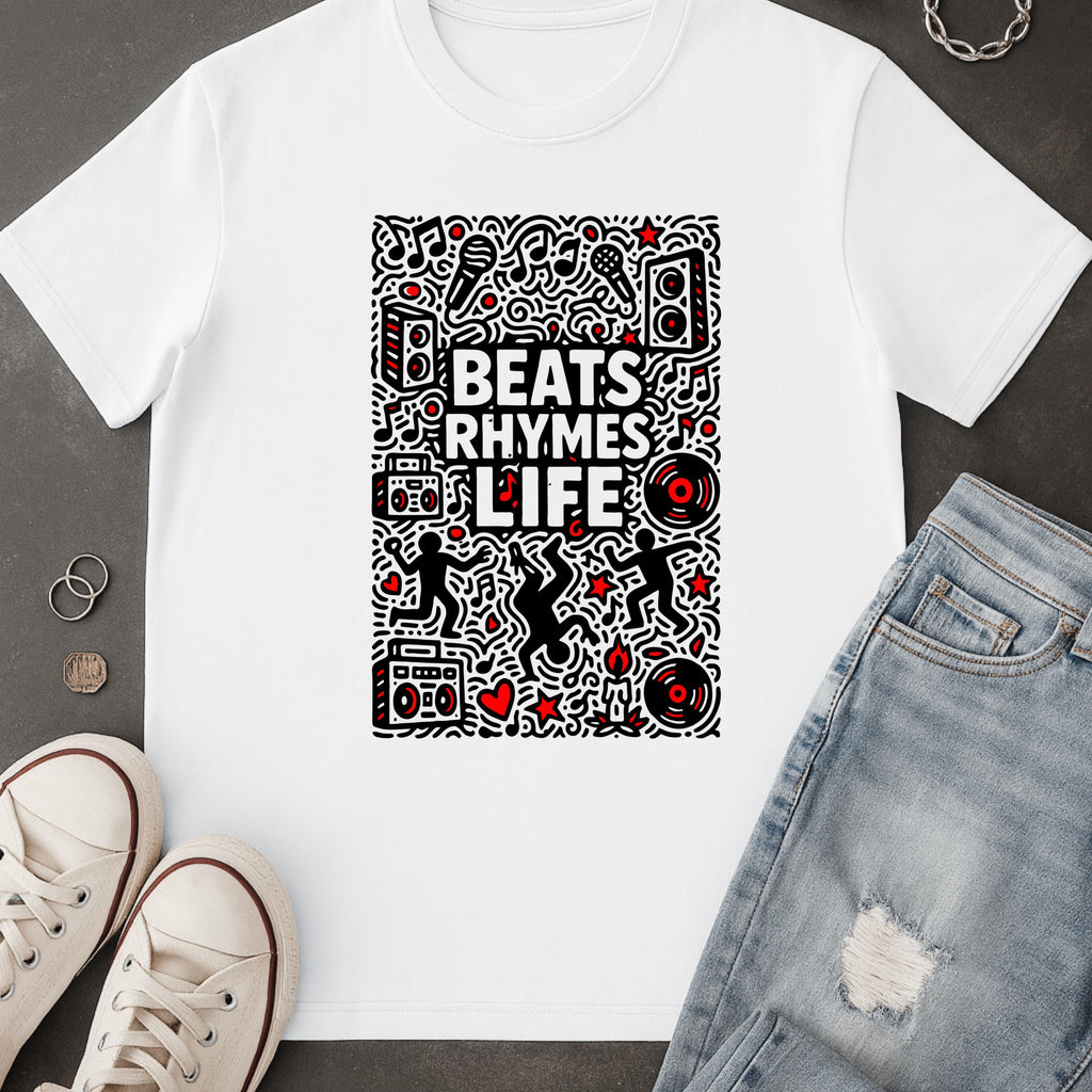 Beats Rhymes Life Doodle | Free Shipping | 10% Off 2 Tees · 25% Off 3