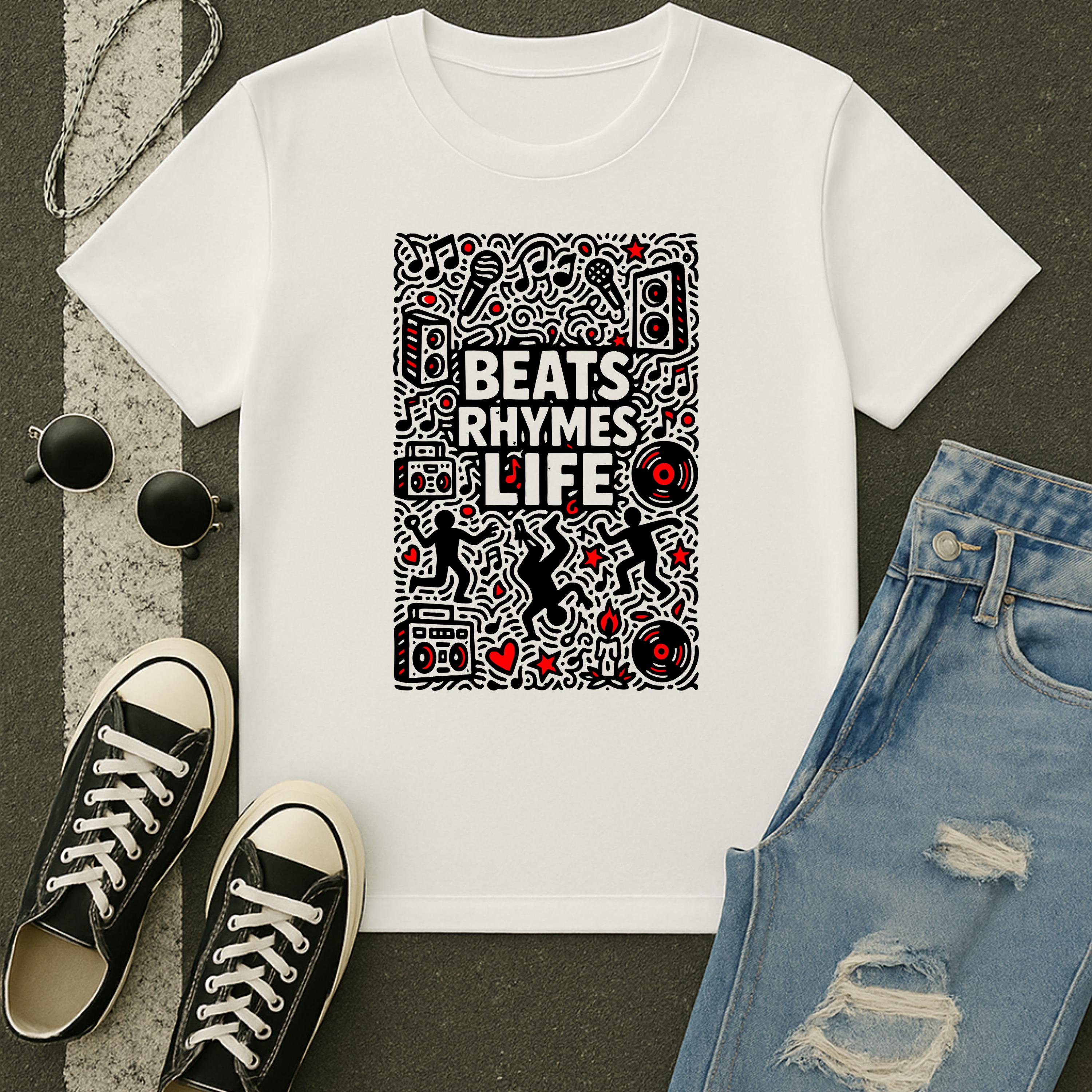 Beats Rhymes Life Doodle | Free Shipping | 10% Off 2 Tees · 25% Off 3
