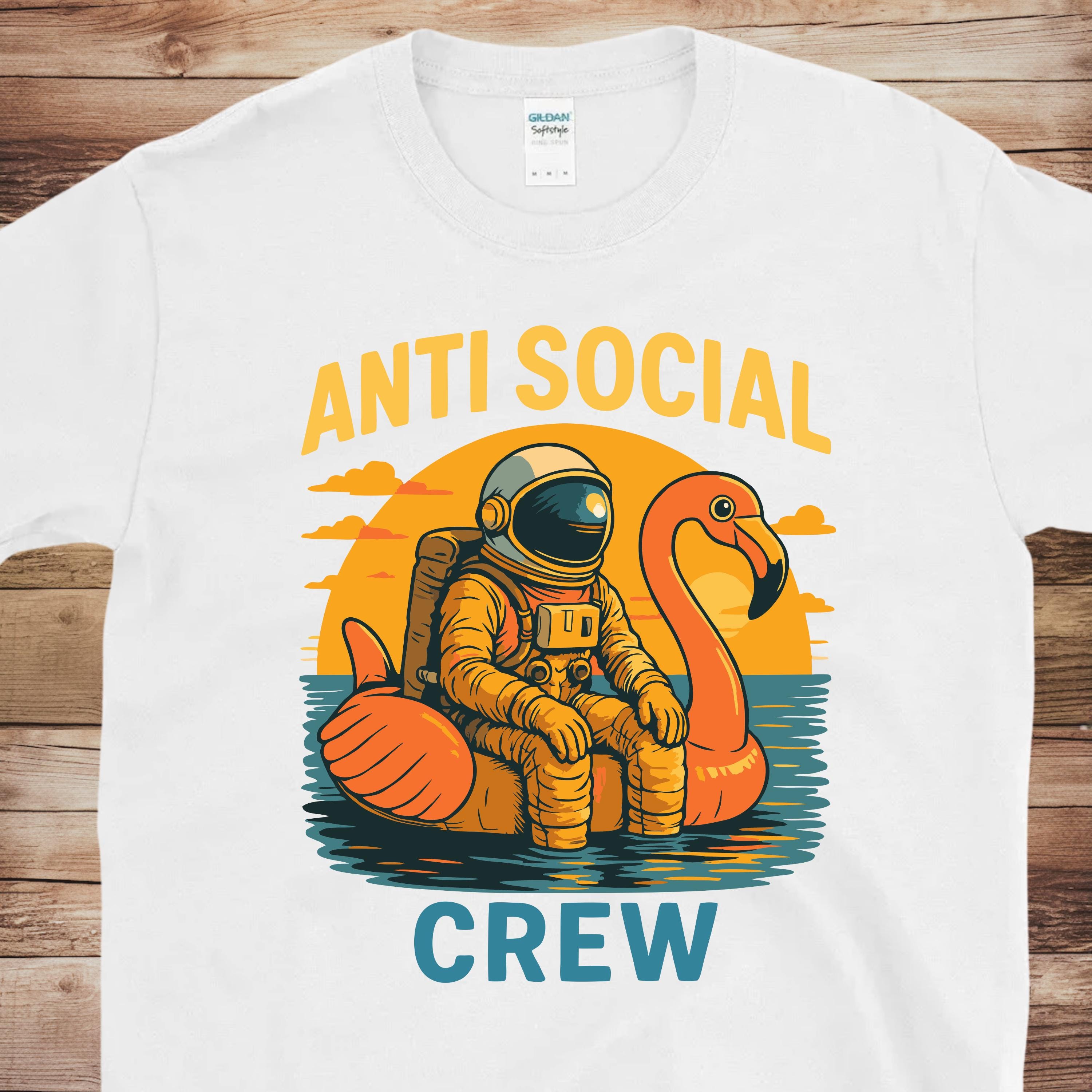 Anti Social Crew Astronaut | Free Shipping | 10% Off 2 Tees · 25% Off 3
