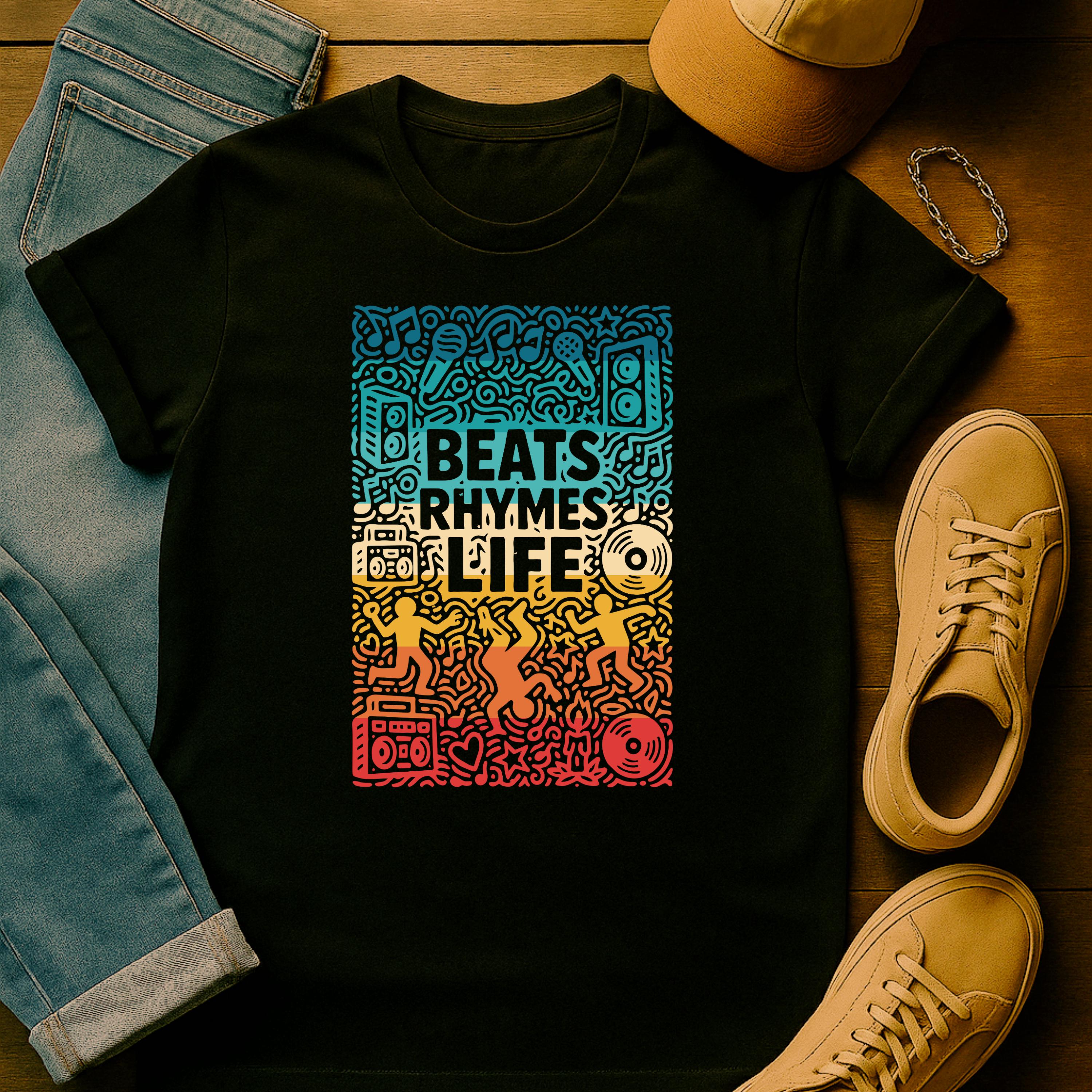Beats Rhymes Life Vintage Sunset | Free Shipping | 10% Off 2 Tees · 25% Off 3