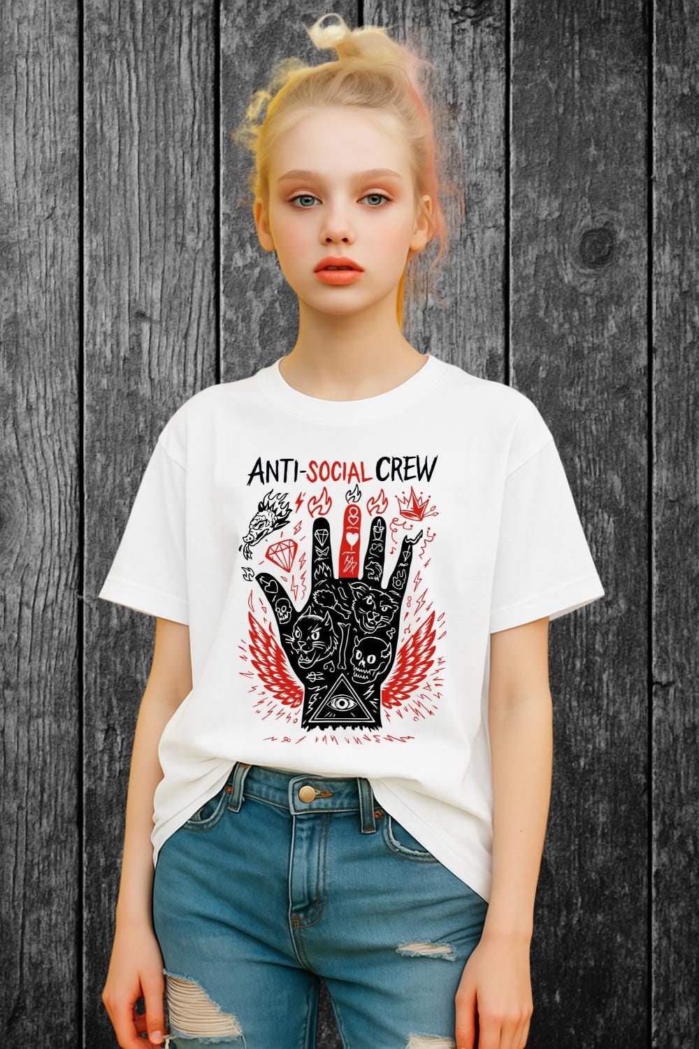 Anti-Social Crew Tee  Free Shipping | 10% Off 2 Tees · 25% Off 3