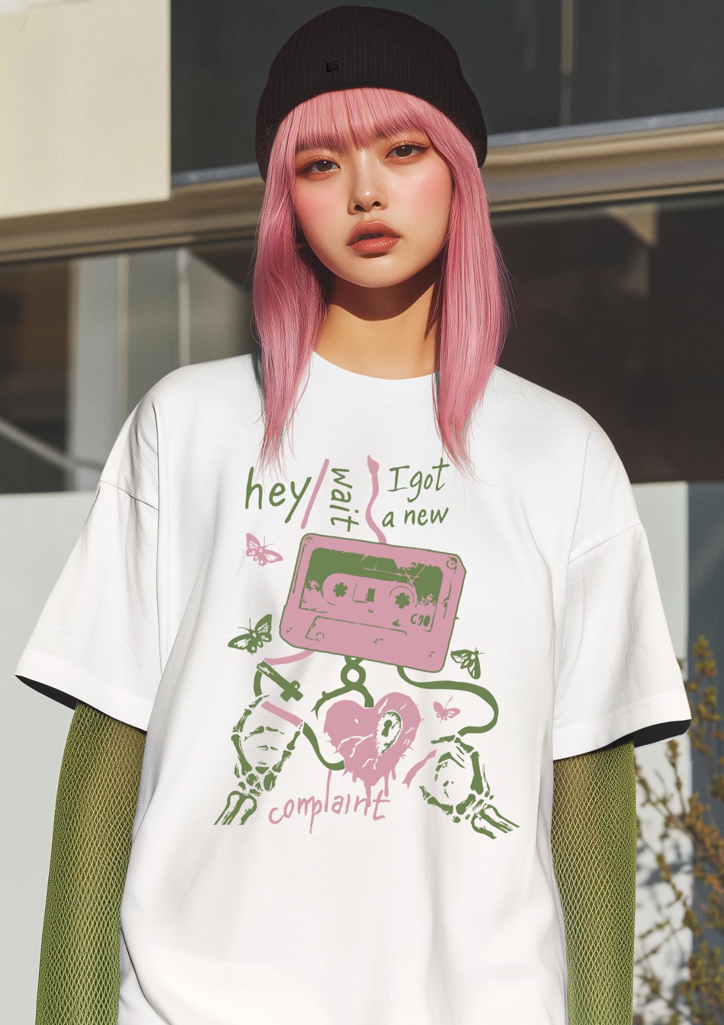 Hey Wait Complaint Cassette | Free Shipping | 10% Off 2 Tees · 25% Off 3