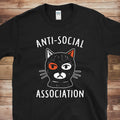 Anti-Social Association Cat Mask Tee | Free Shipping | 10% Off 2 Tees · 25% Off 3