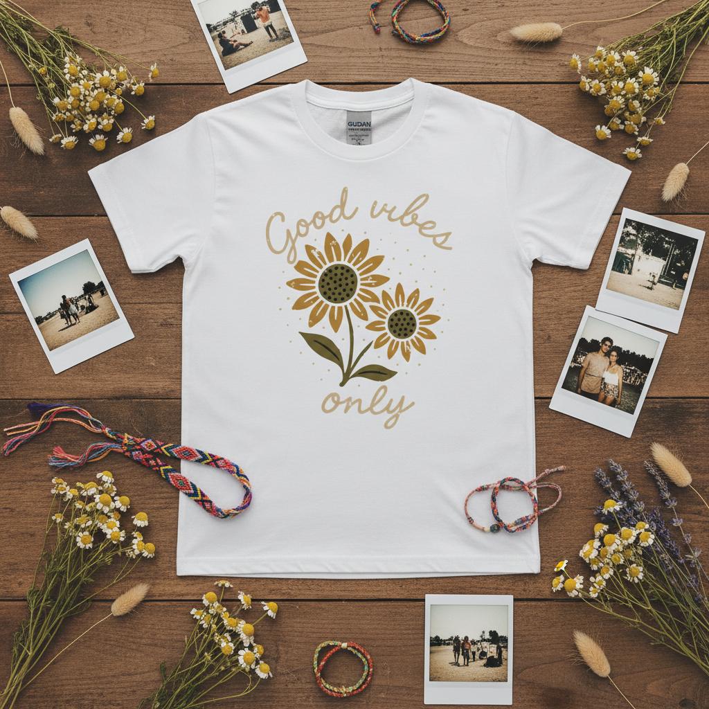 Good Vibes Only Tee | Free Shipping | 10% Off 2 Tees · 25% Off 3