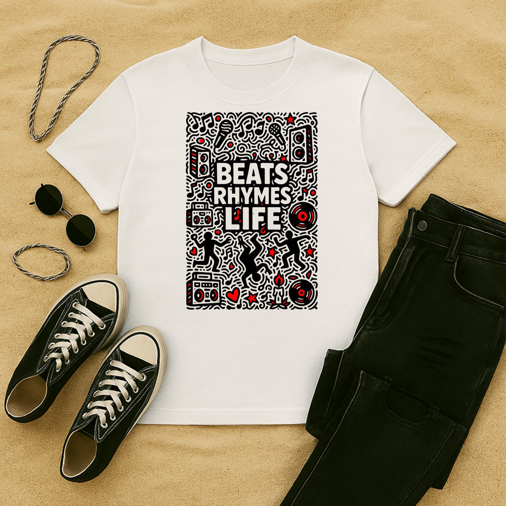 Beats Rhymes Life Doodle | Free Shipping | 10% Off 2 Tees · 25% Off 3