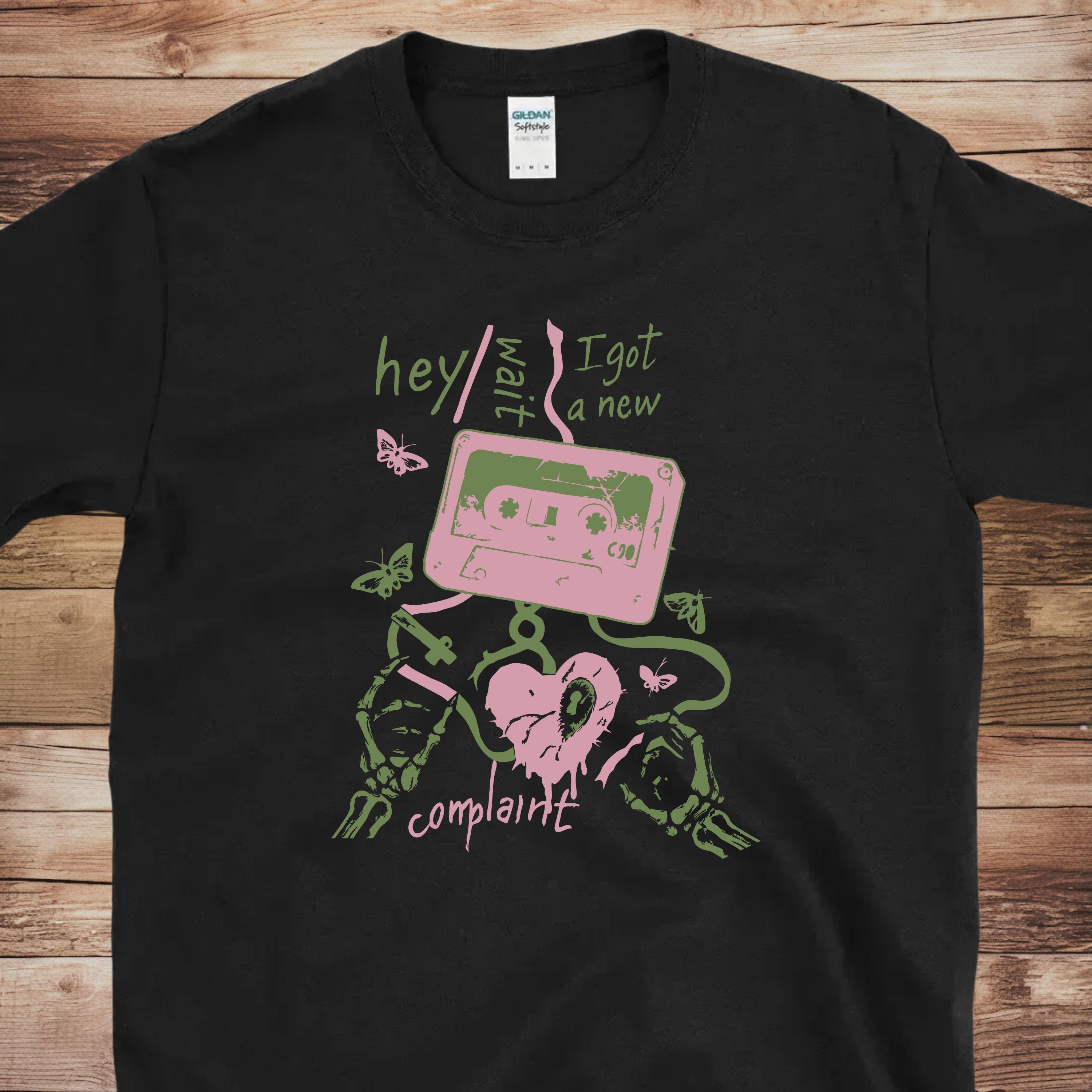 Hey Wait Complaint Cassette | Free Shipping | 10% Off 2 Tees · 25% Off 3