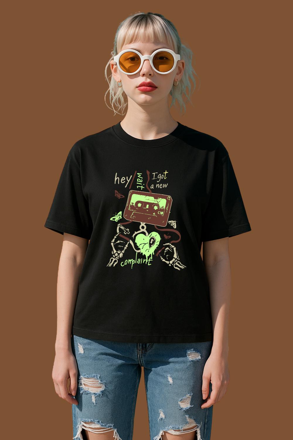 Hey Wait Complaint Cassette Shirt | Free Shipping | 10% Off 2 Tees · 25% Off 3