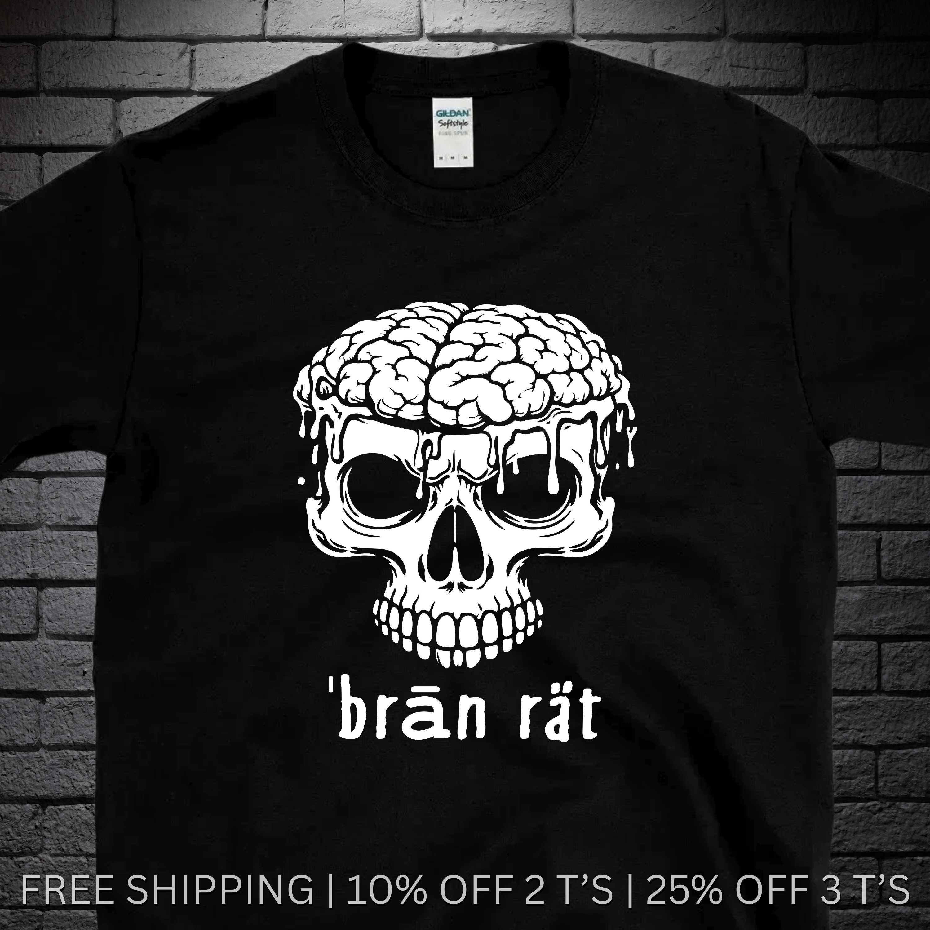 Brain Rot Graphic Tee | Free Shipping | 10% Off 2 Tees · 25% Off 3