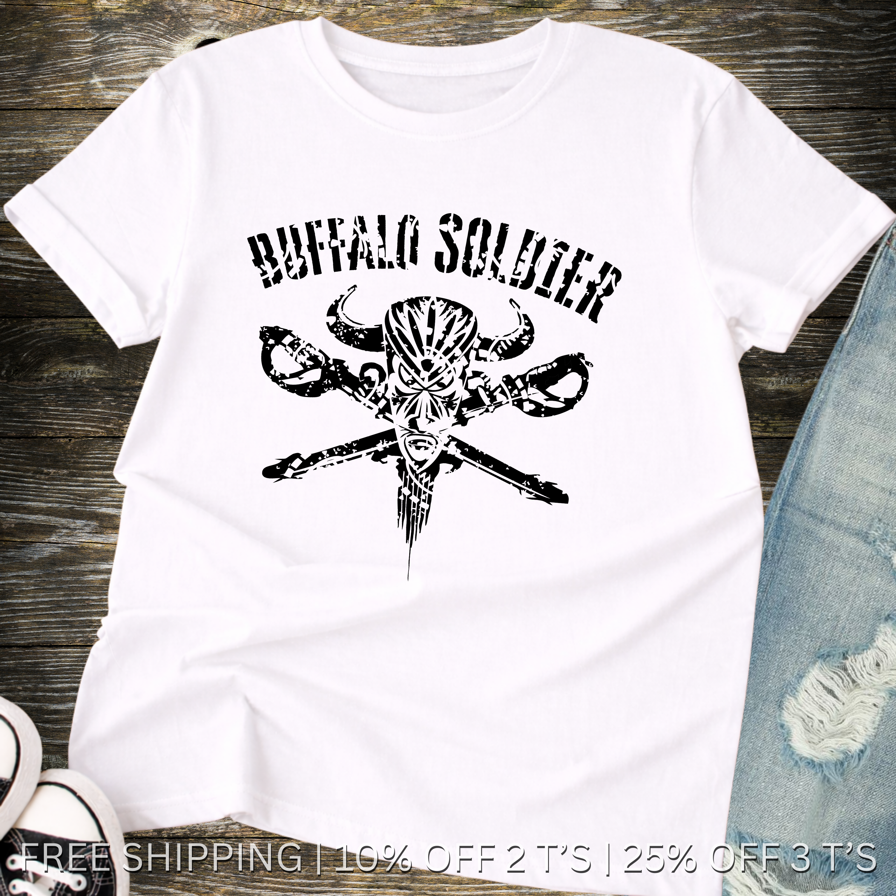 Buffalo Soldier | Free Shipping | 10% Off 2 Tees · 25% Off 3