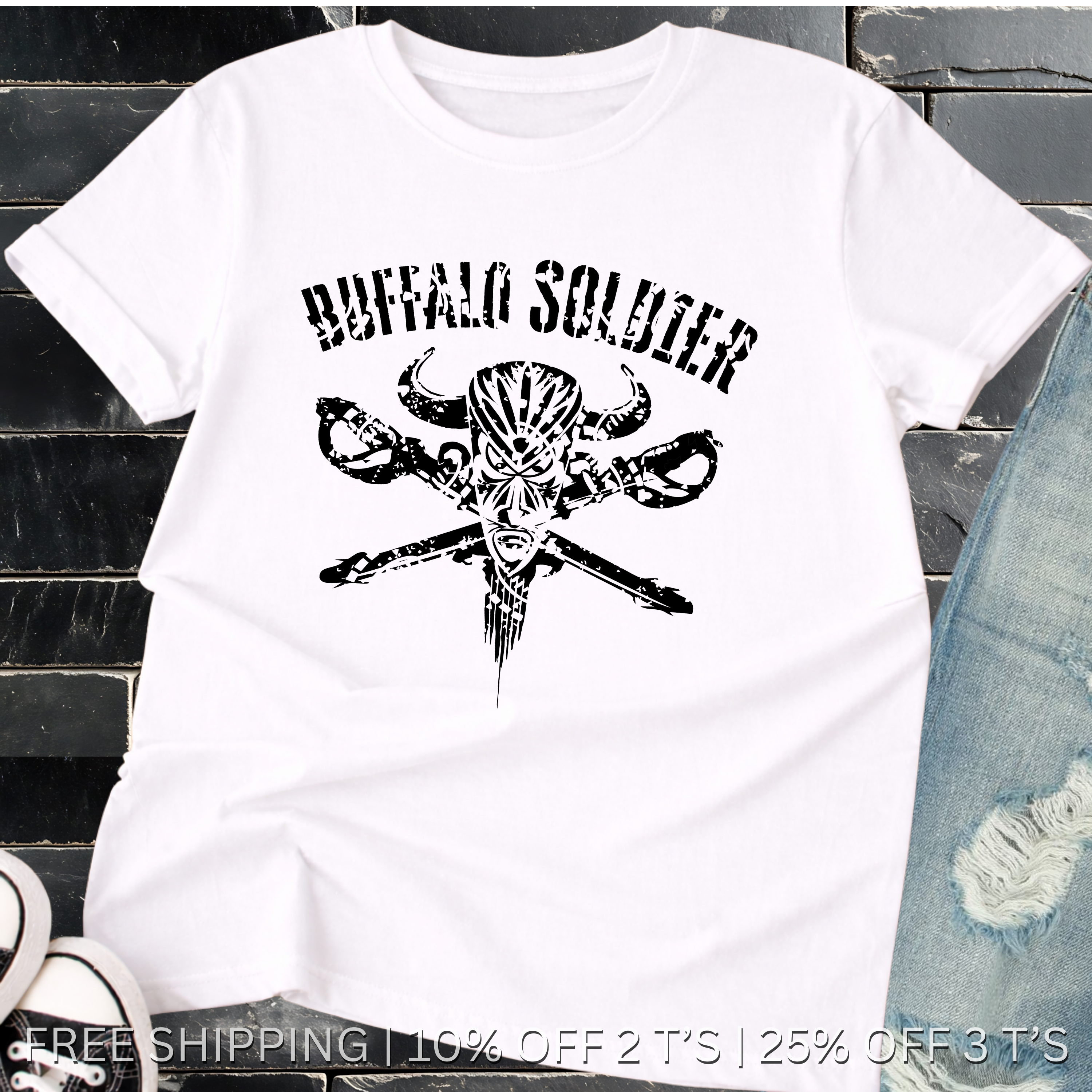 Buffalo Soldier | Free Shipping | 10% Off 2 Tees · 25% Off 3