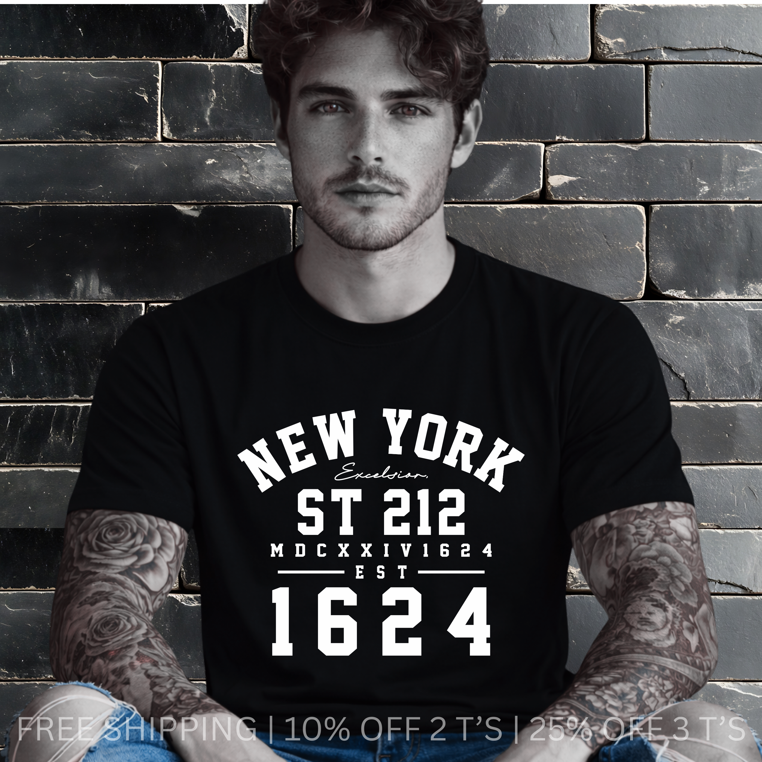 New York ST 212 – Vintage | Free Shipping | 10% Off 2 Tees · 25% Off 3