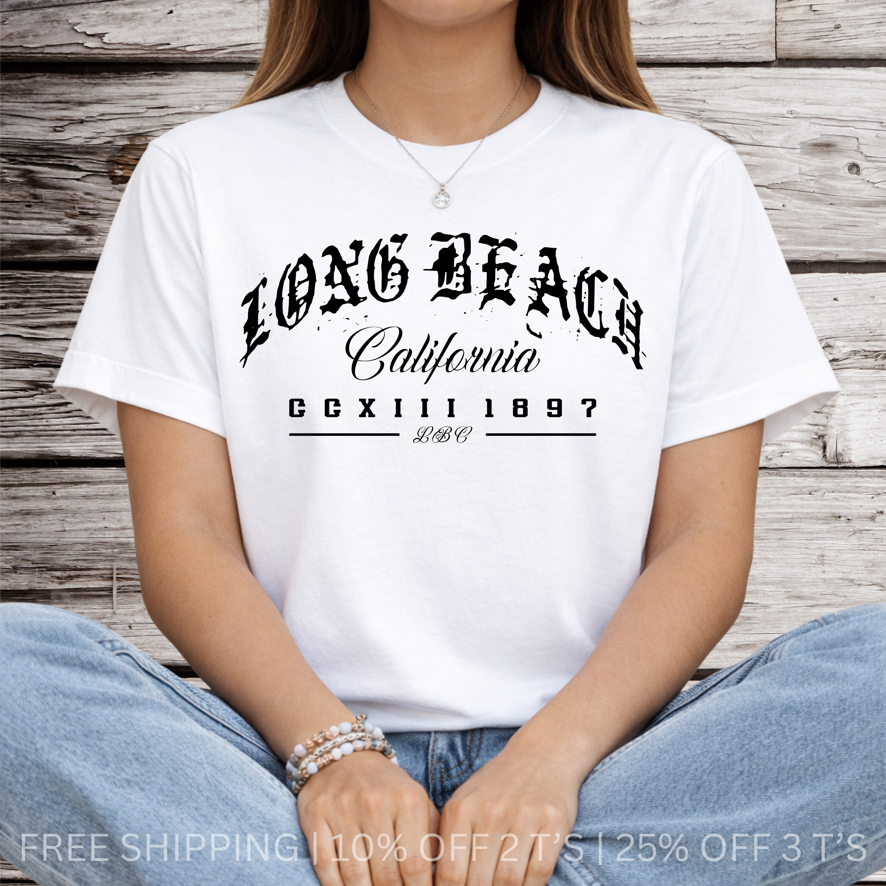 Long Beach California | Free Shipping | 10% Off 2 Tees · 25% Off 3