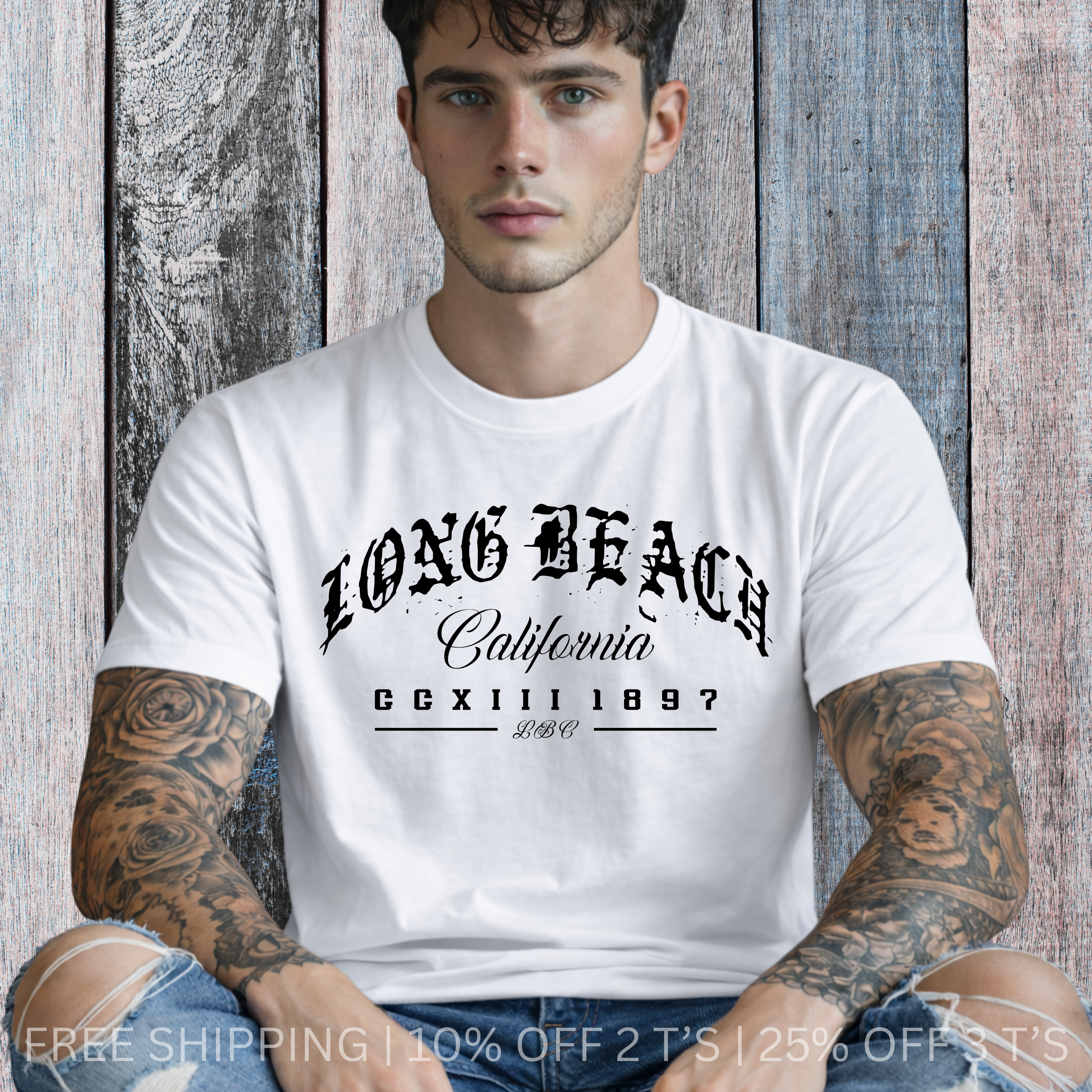 Long Beach California | Free Shipping | 10% Off 2 Tees · 25% Off 3