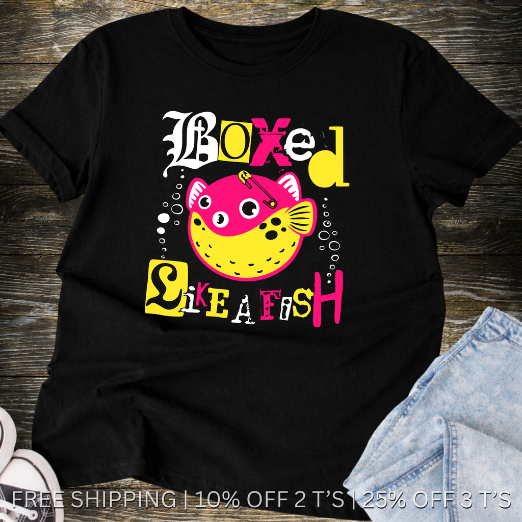 Boxed Like a Fish | Free Shipping | 10% Off 2 Tees · 25% Off 3