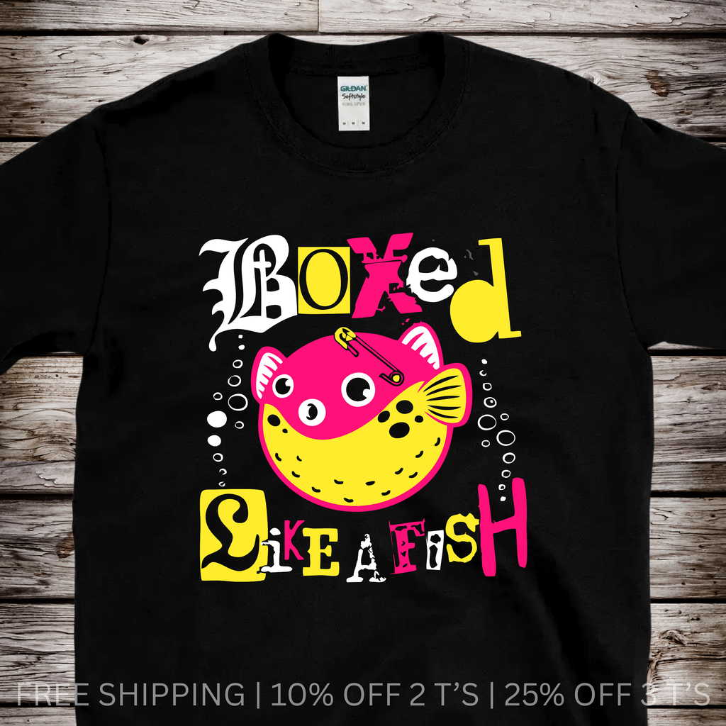 Boxed Like a Fish | Free Shipping | 10% Off 2 Tees · 25% Off 3
