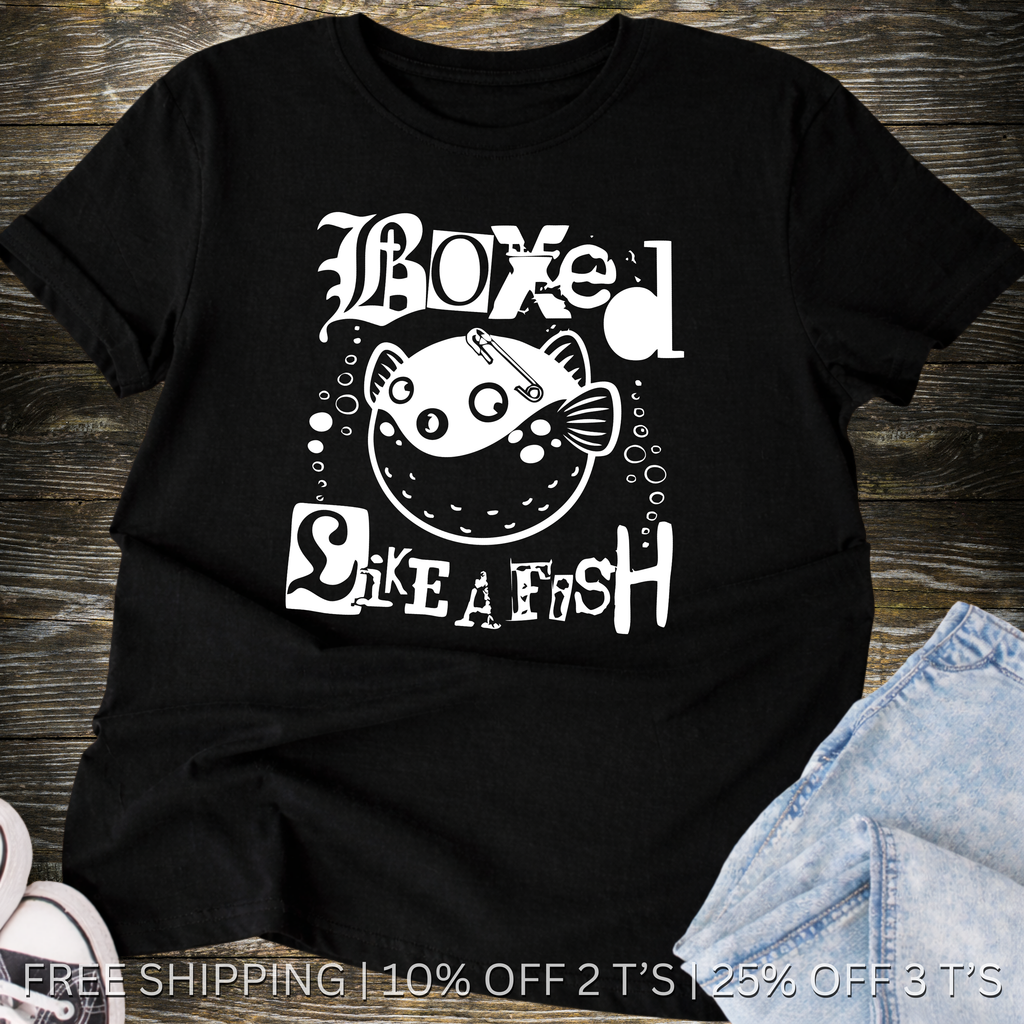 Boxed Like a Fish Meme | Free Shipping | 10% Off 2 Tees · 25% Off 3