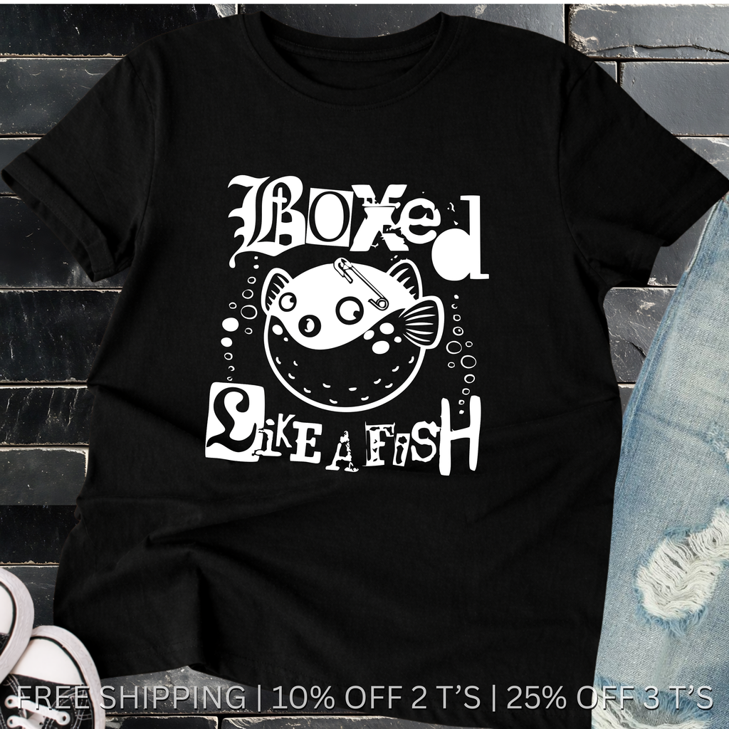 Boxed Like a Fish Meme | Free Shipping | 10% Off 2 Tees · 25% Off 3