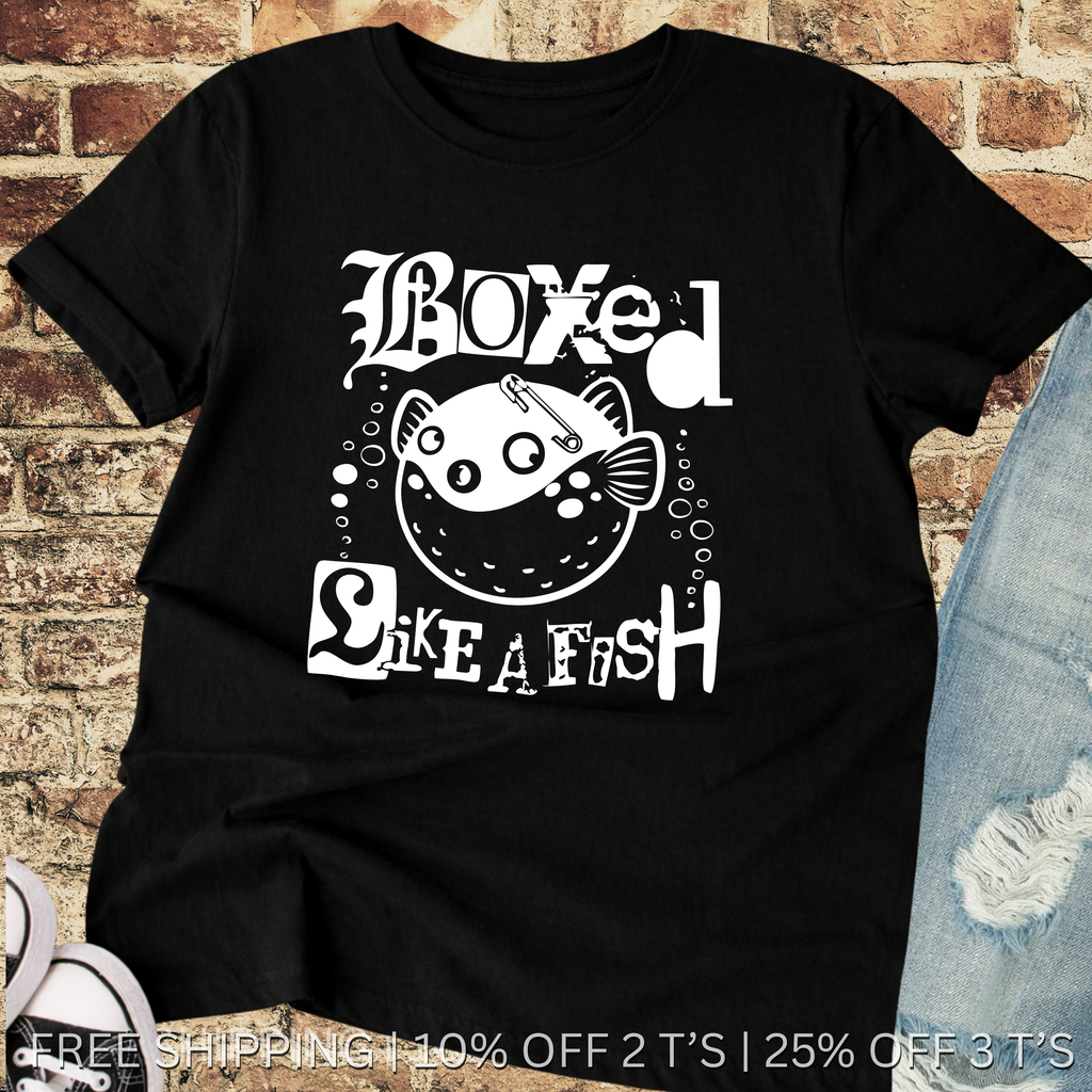 Boxed Like a Fish Meme | Free Shipping | 10% Off 2 Tees · 25% Off 3