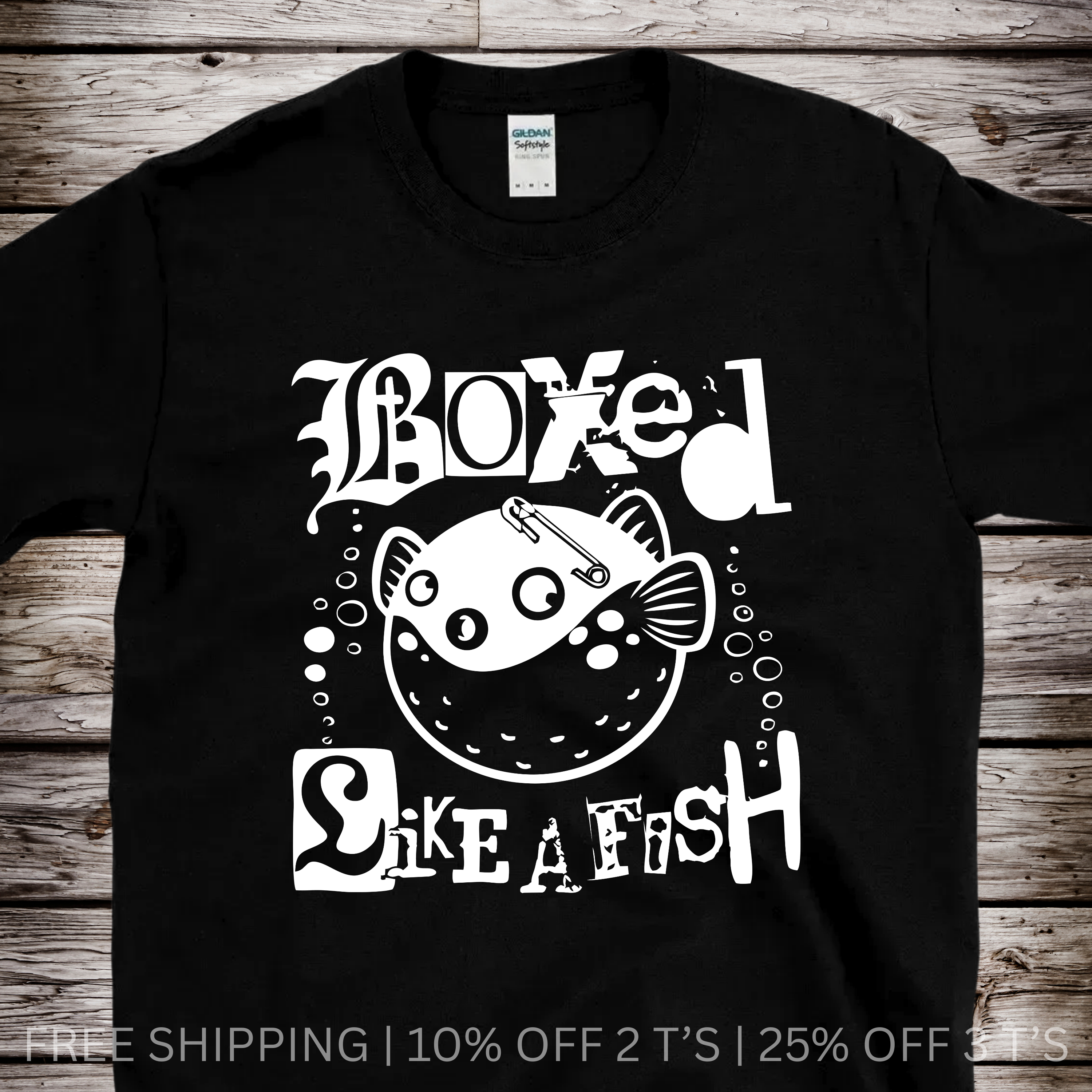 Boxed Like a Fish Meme | Free Shipping | 10% Off 2 Tees · 25% Off 3