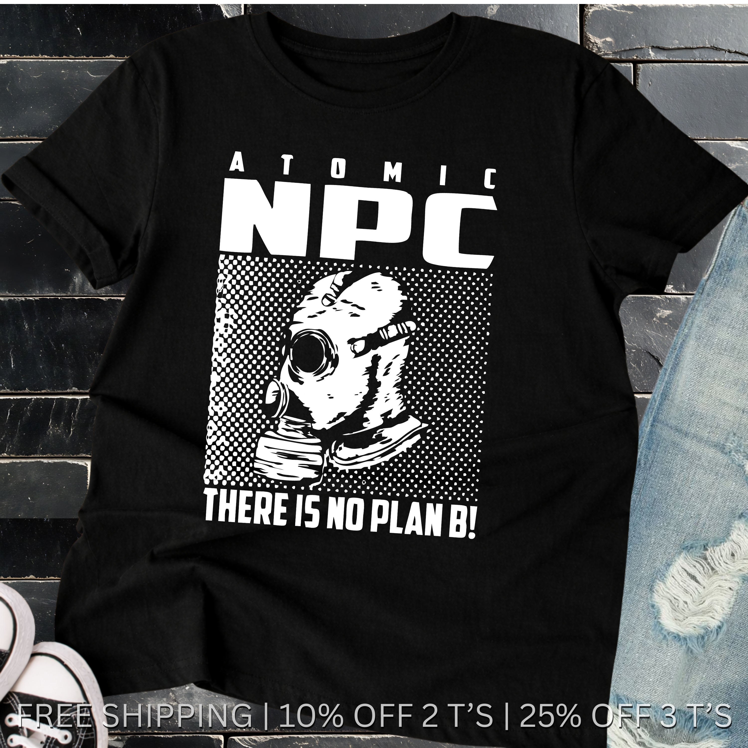 Atomic NPC Behavior Meme | Free Shipping | 10% Off 2 Tees · 25% Off 3