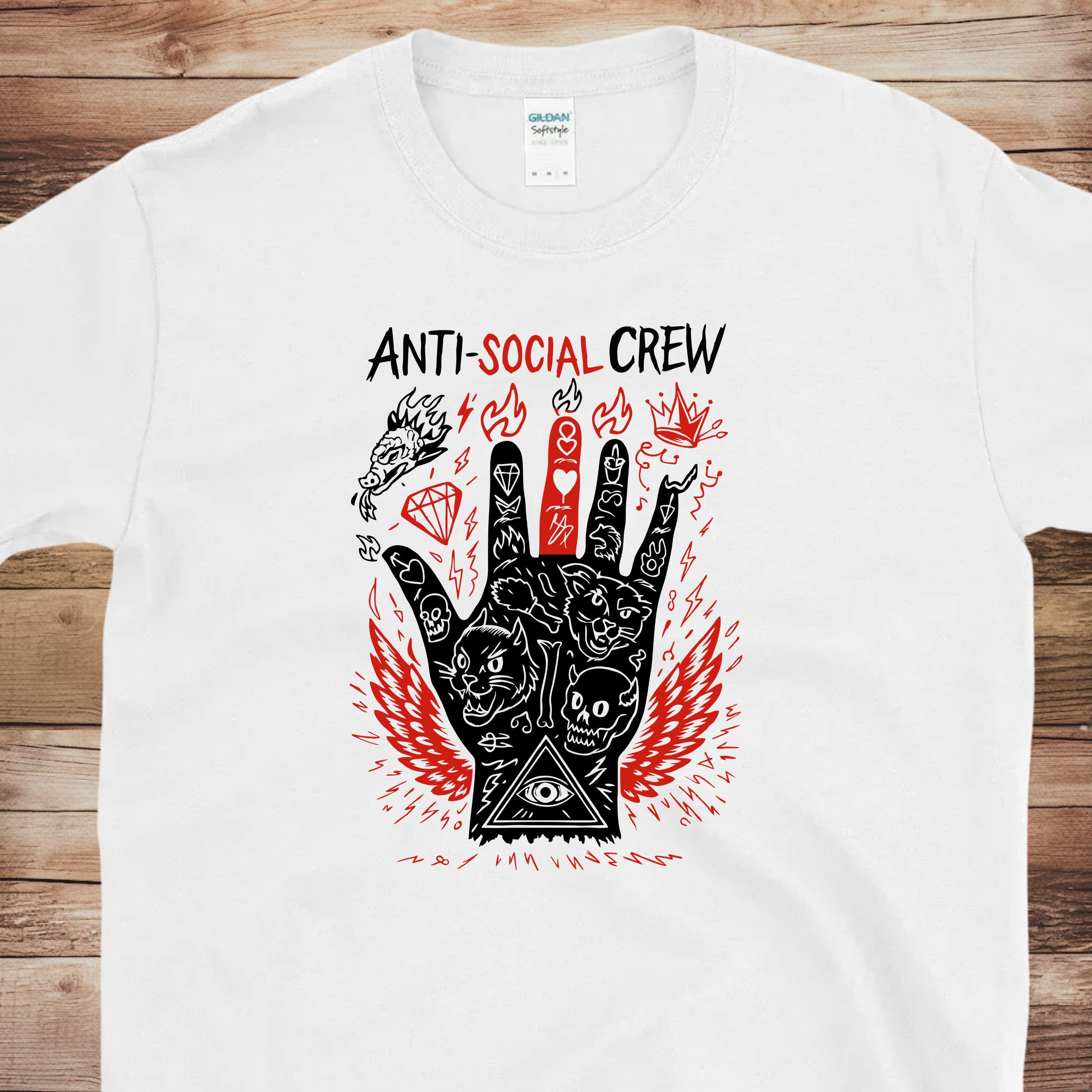 Anti-Social Crew Tee  Free Shipping | 10% Off 2 Tees · 25% Off 3
