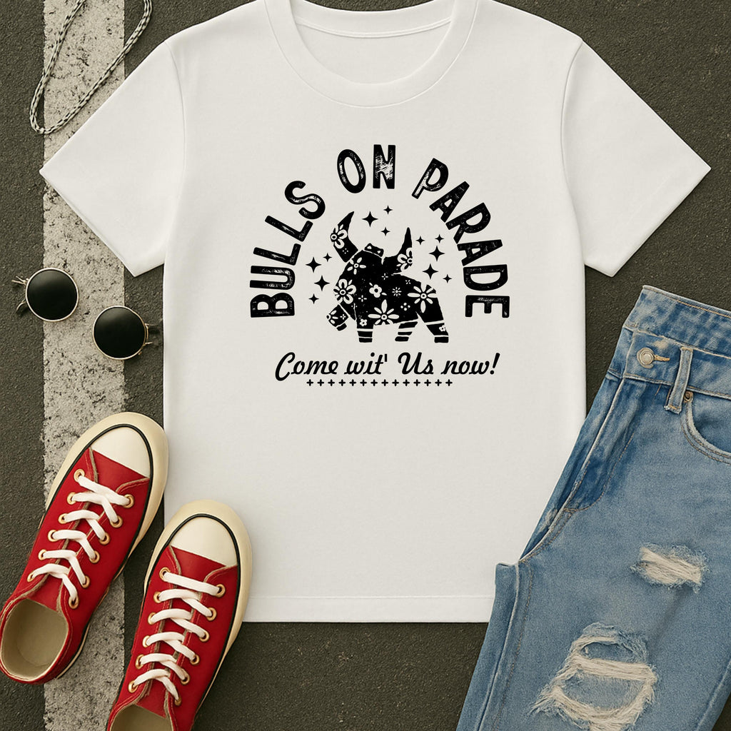 Bulls On Parade Graphic T-Shirt | Free Shipping | 10% Off 2 Tees · 25% Off 3