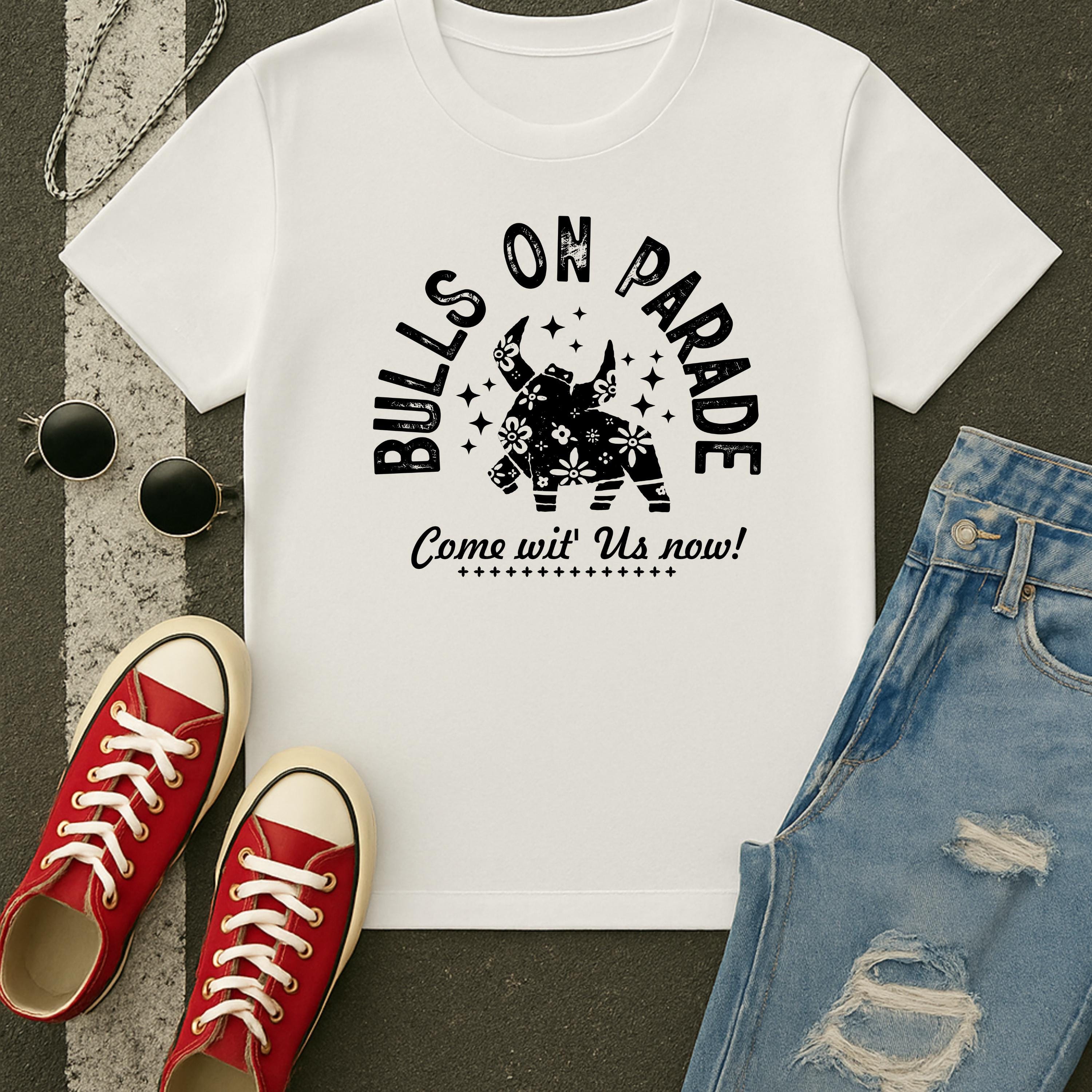 Bulls On Parade Graphic T-Shirt | Free Shipping | 10% Off 2 Tees · 25% Off 3
