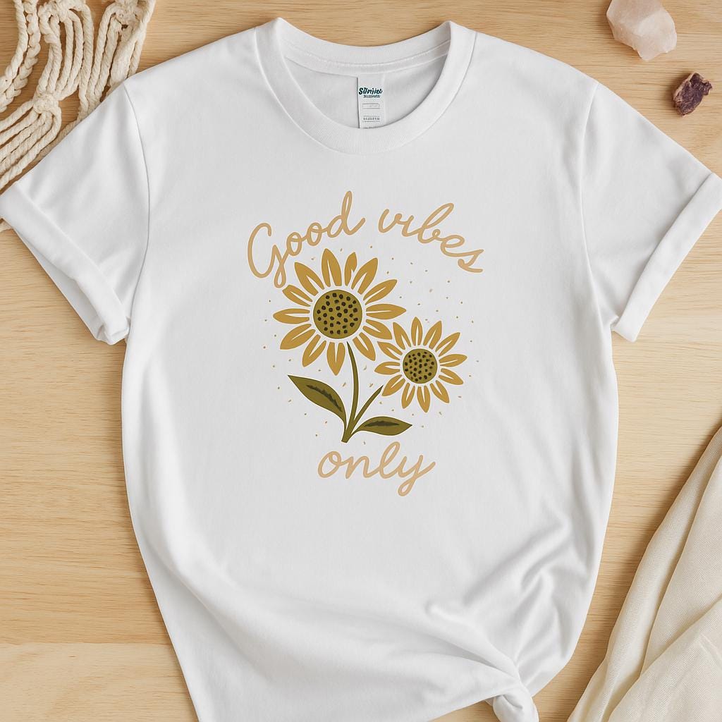 Good Vibes Only Tee | Free Shipping | 10% Off 2 Tees · 25% Off 3