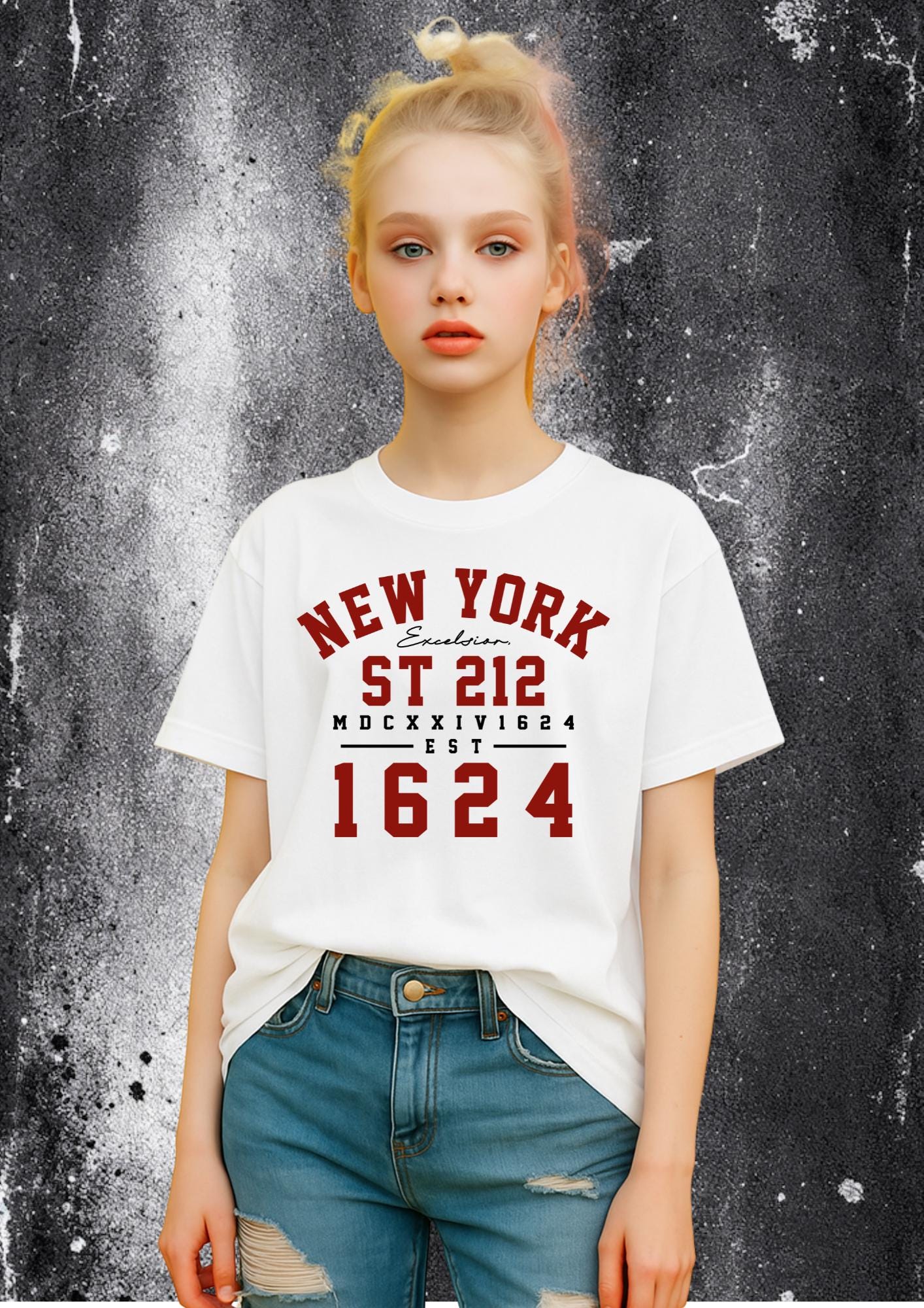 New York 1624 Varsity | Free Shipping | 10% Off 2 Tees · 25% Off 3