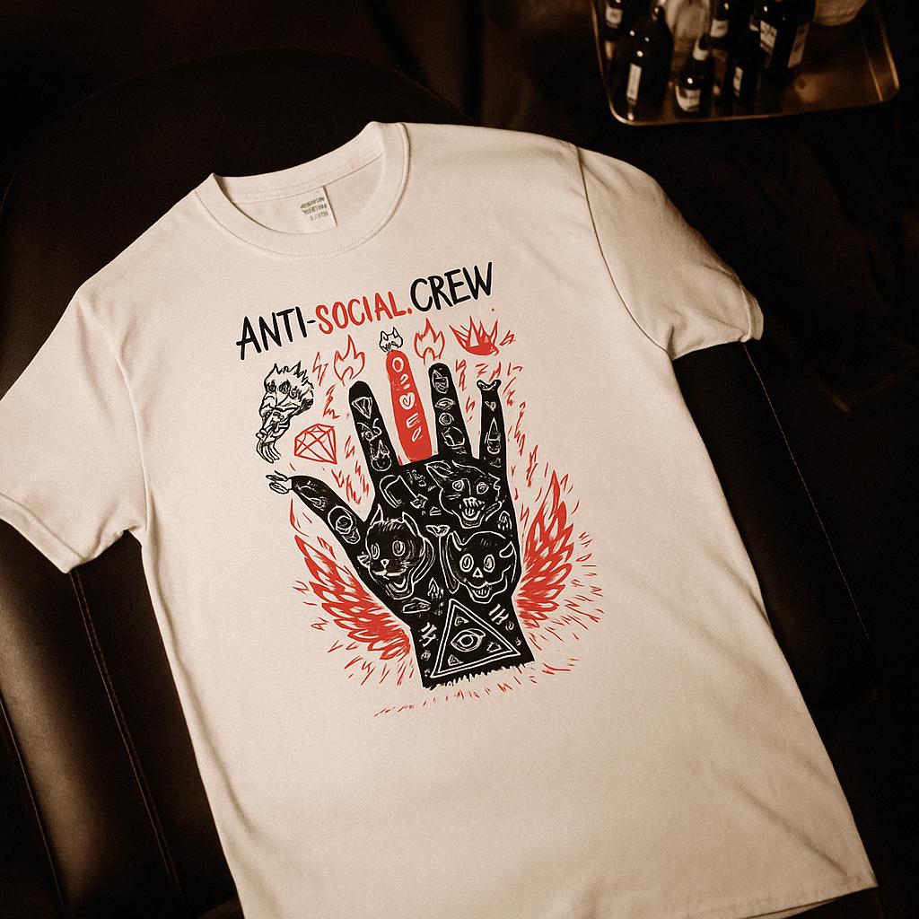 Anti-Social Crew Tee  Free Shipping | 10% Off 2 Tees · 25% Off 3