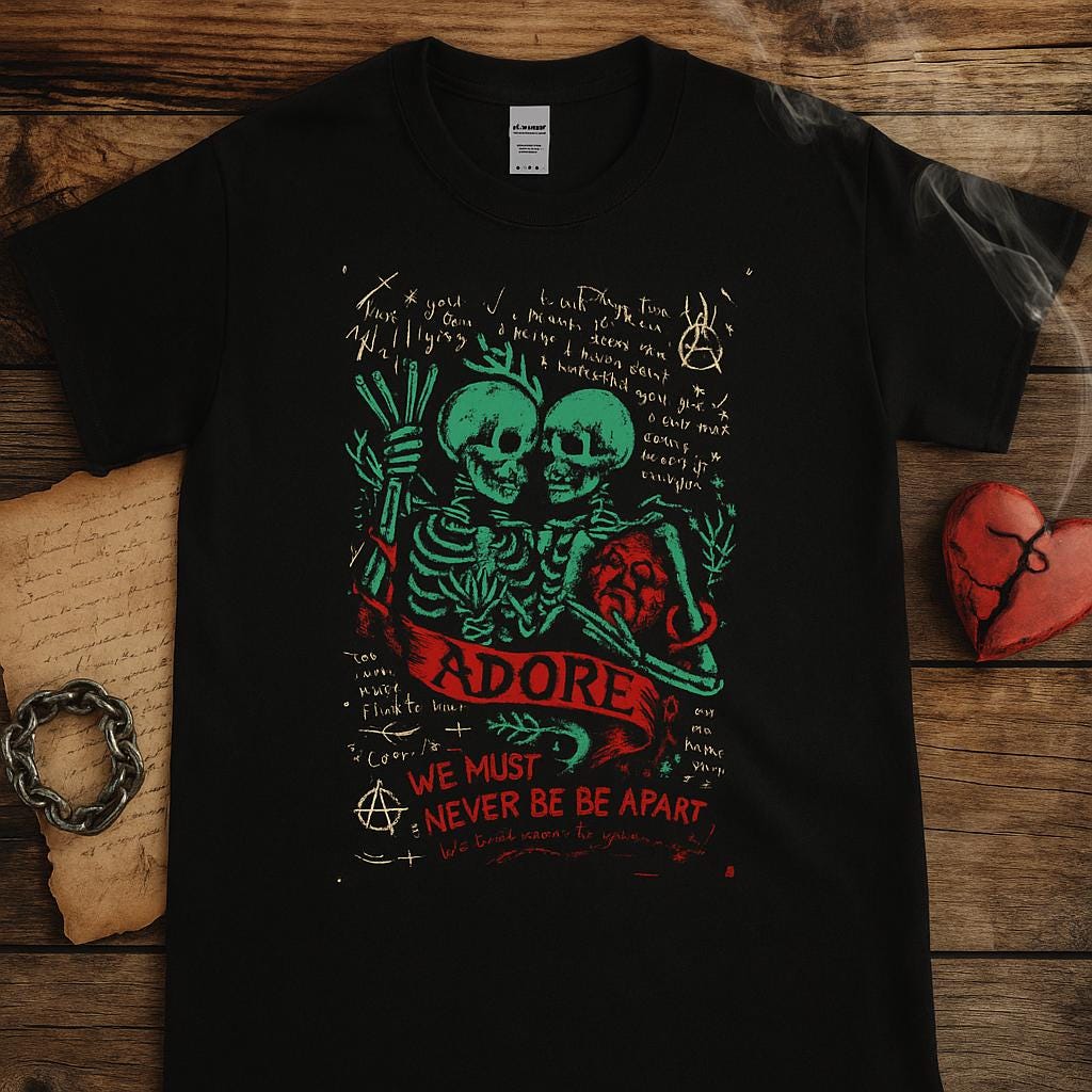 Adore Skeleton Lovers | Free Shipping | 10% Off 2 Tees · 25% Off 3