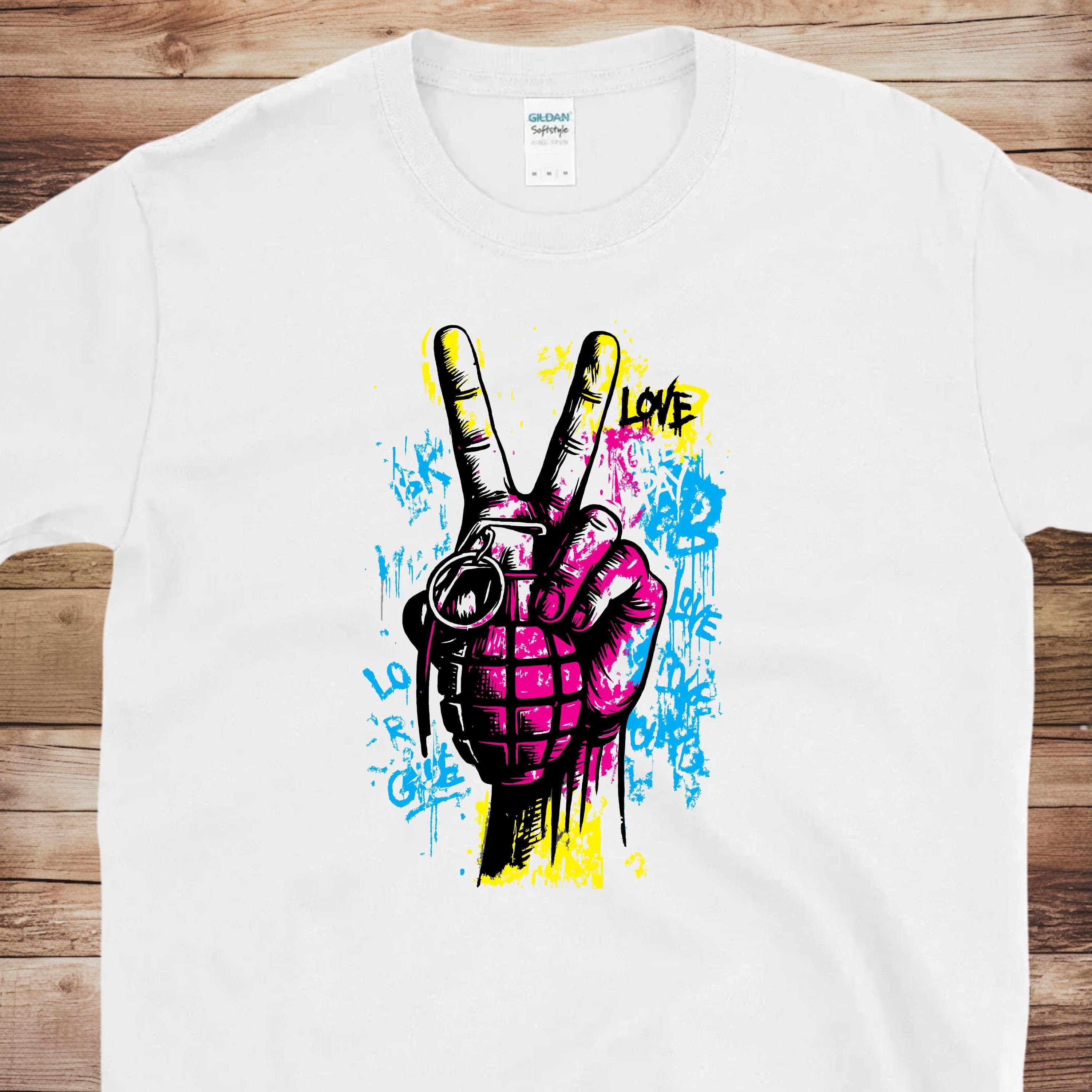 Peace Revolt Graffiti Tee | Free Shipping | 10% Off 2 Tees · 25% Off 3