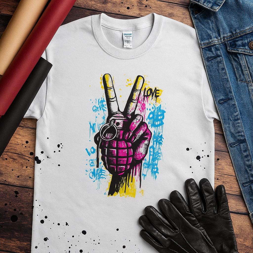Peace Revolt Graffiti Tee | Free Shipping | 10% Off 2 Tees · 25% Off 3