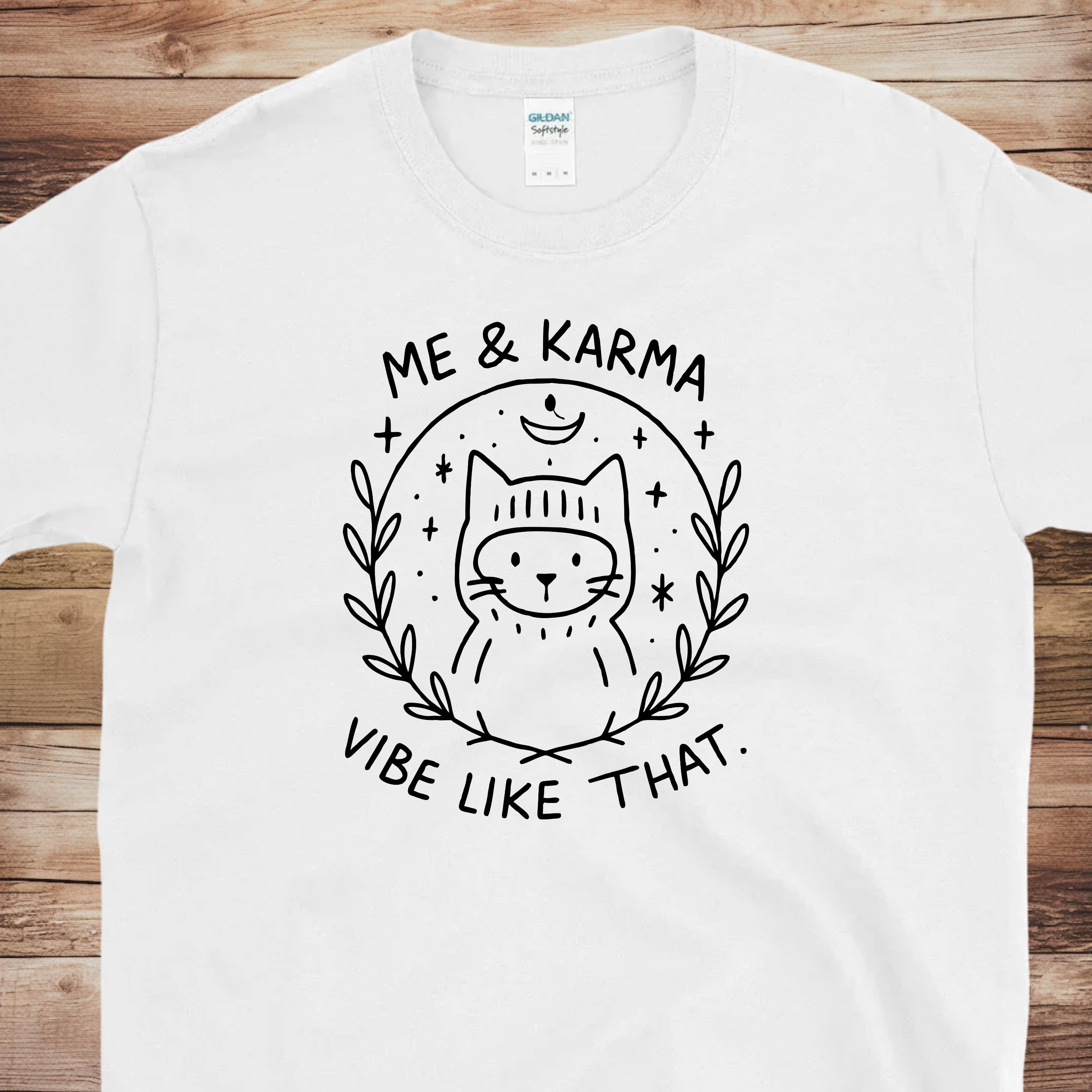 Me and Karma Funny Cat | Free Shipping | 10% Off 2 Tees · 25% Off 3