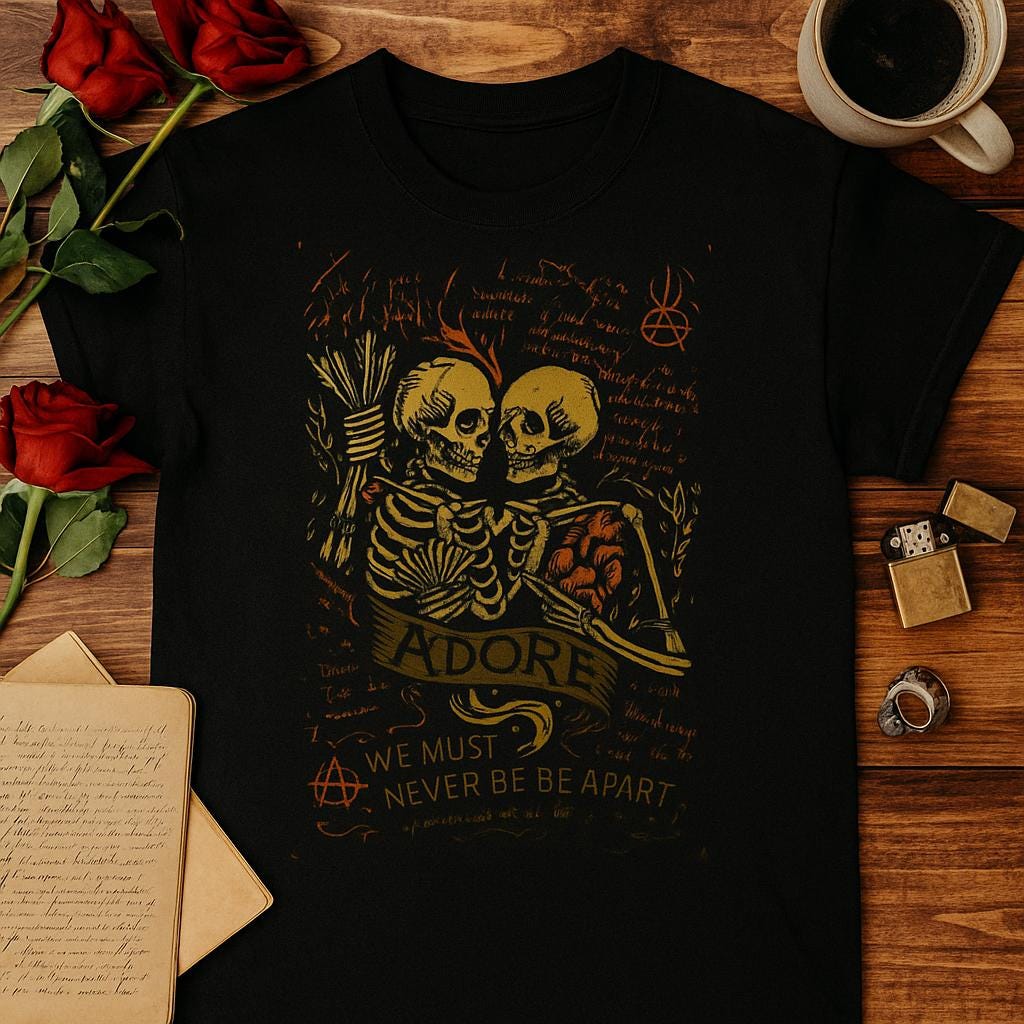 Adore Skeleton Lovers | Free Shipping | 10% Off 2 Tees · 25% Off 3