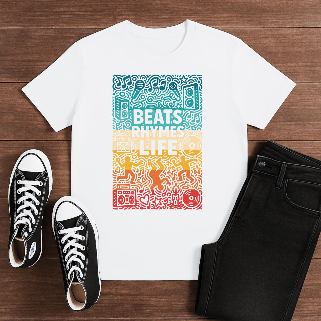 Beats Rhymes Life Vintage Sunset | Free Shipping | 10% Off 2 Tees · 25% Off 3