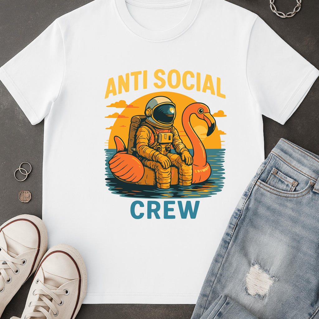 Anti Social Crew Astronaut | Free Shipping | 10% Off 2 Tees · 25% Off 3