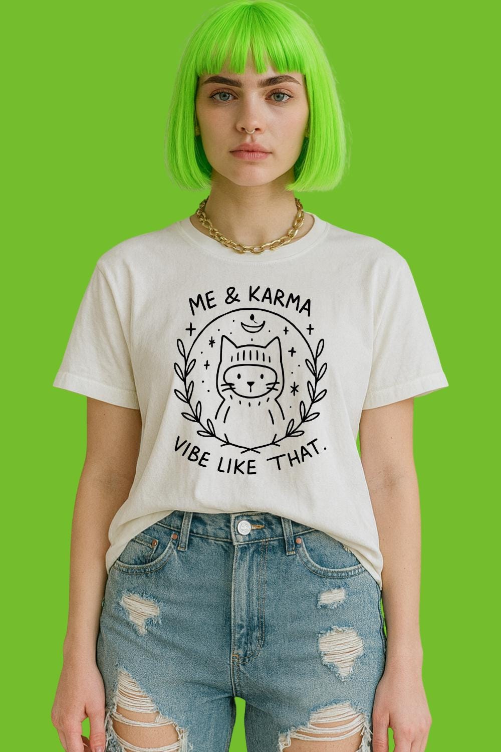 Me and Karma Funny Cat | Free Shipping | 10% Off 2 Tees · 25% Off 3